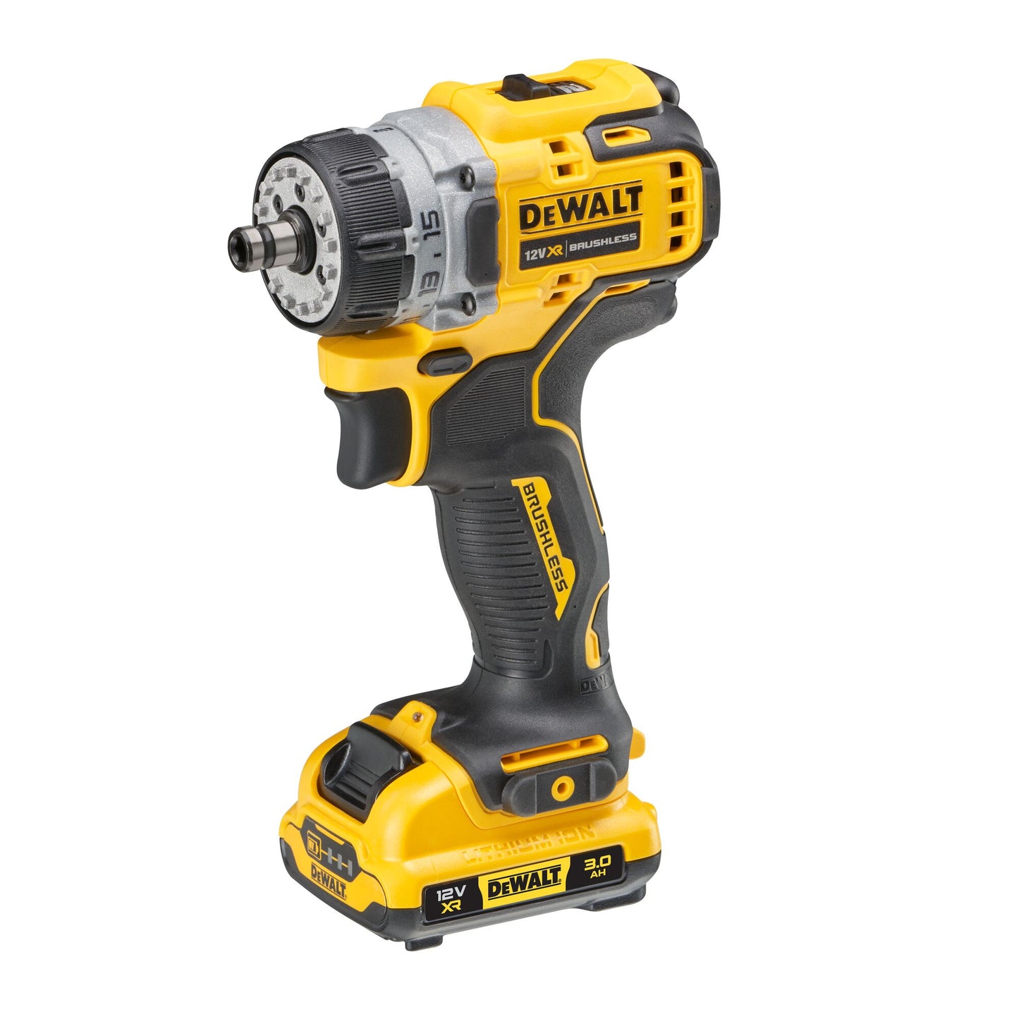 DEWALT DCD703L2T-QW 12V Akku-Bohrschrauber, 4 Köpfe, 2 Akkus 12V 3.0 Ah