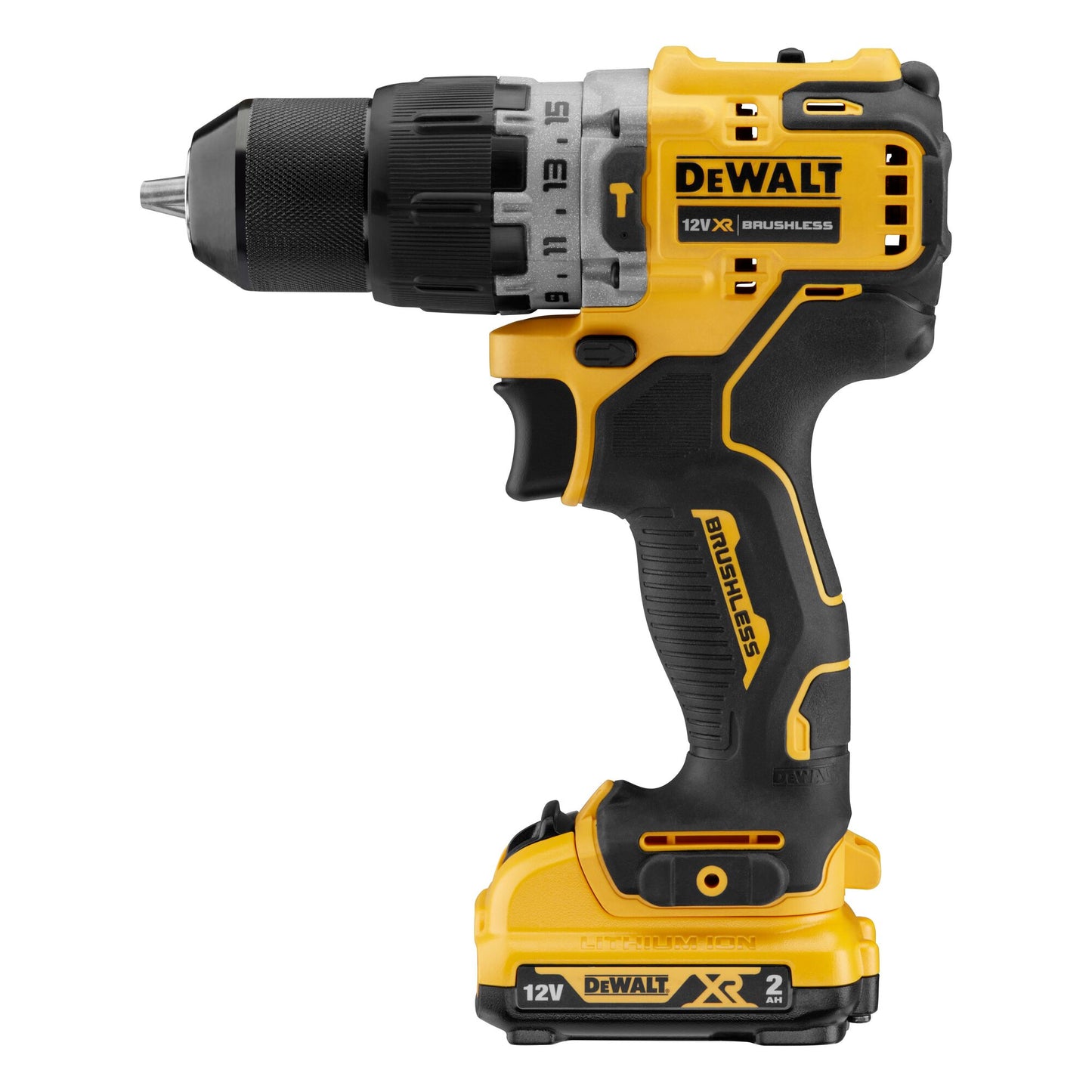 DEWALT DCD706D2-QW 12 Volt Akku-Schlagbohrschrauber mit 2 Akkus 12V 2,0Ah