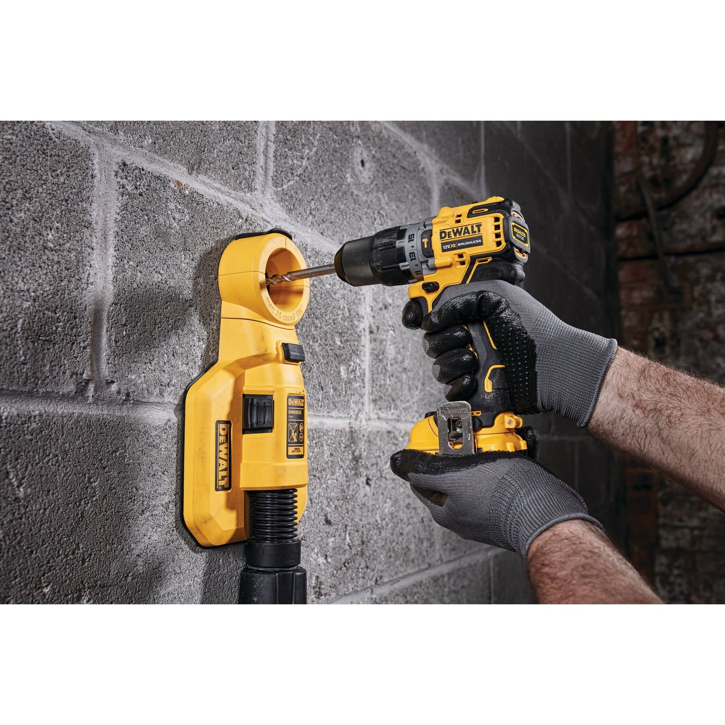 DEWALT DCD706D2-QW 12 Volt Akku-Schlagbohrschrauber mit 2 Akkus 12V 2,0Ah