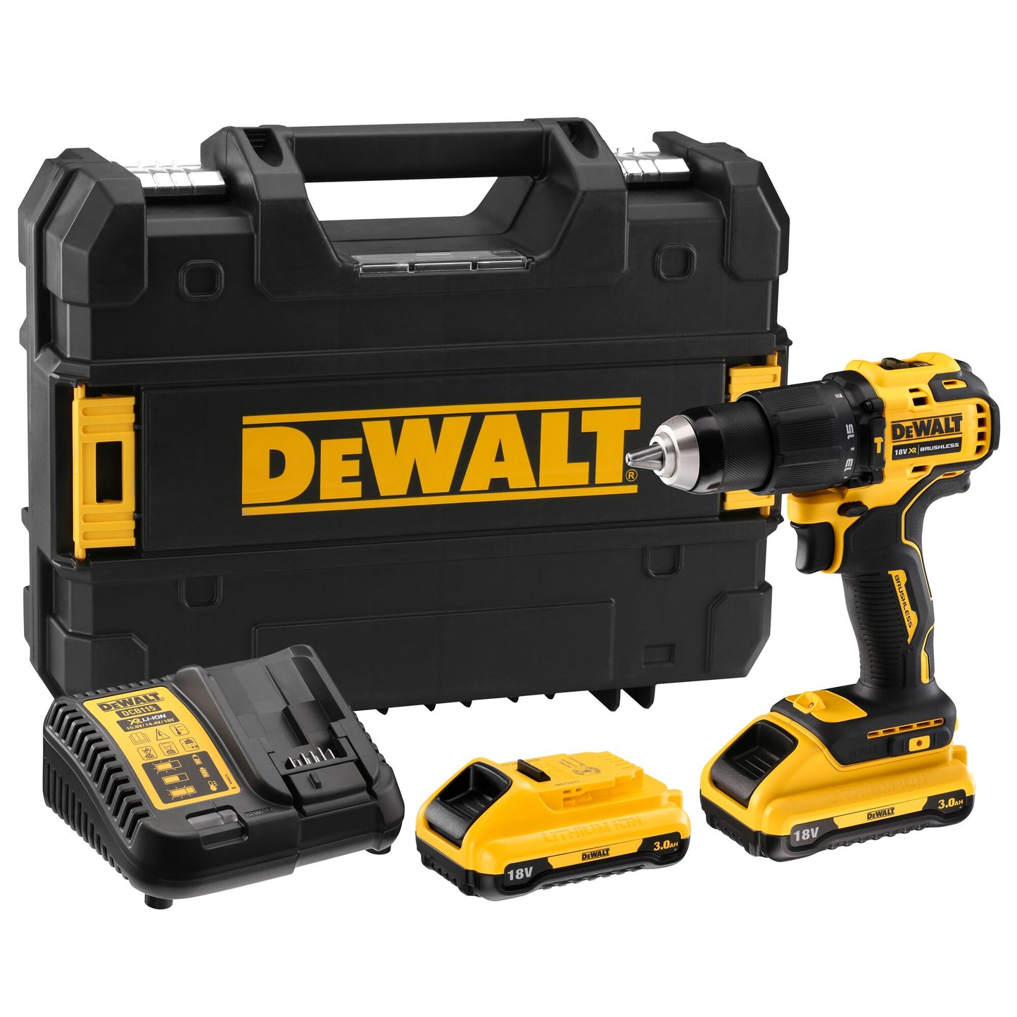DEWALT DCD709L2T-QW 18V Akku-Schlagbohrschrauber mit 2x18V 3,0Ah Akkus