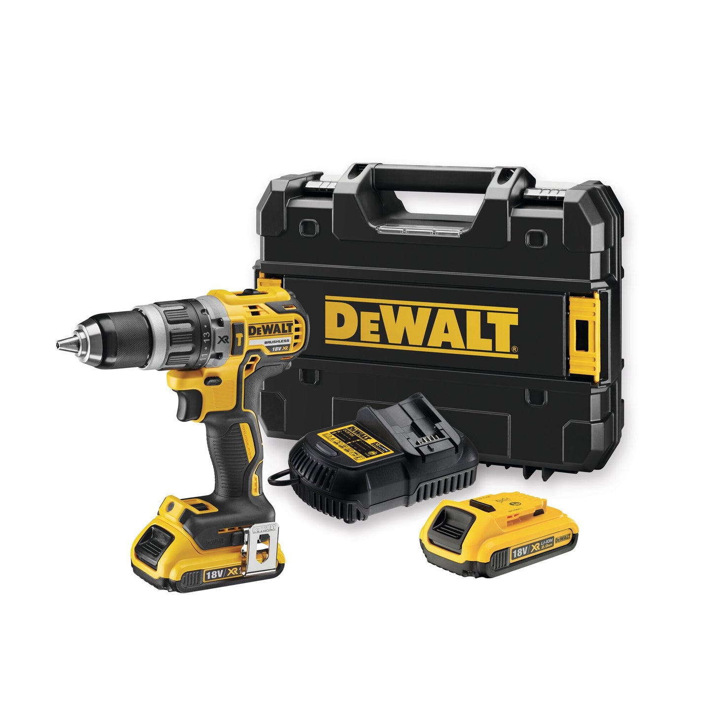 DEWALT DCD796D2-QW Akku-Schlagbohrschrauber (bürstenlos). 2 Akkus 18V 2.0Ah