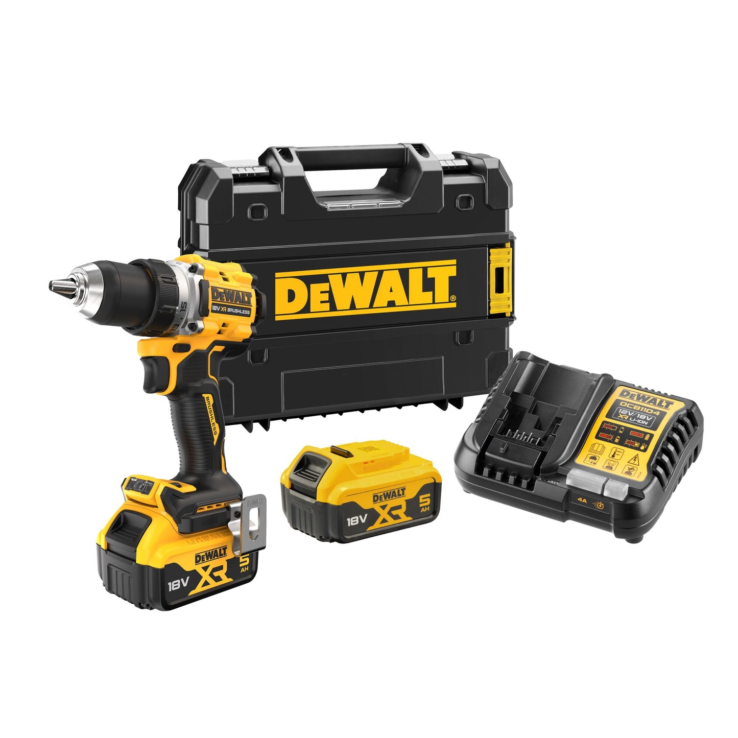 DEWALT DCD800P2T-QW 18V Akku-Bohrschrauber, 2 Akkus 18V 5,0Ah