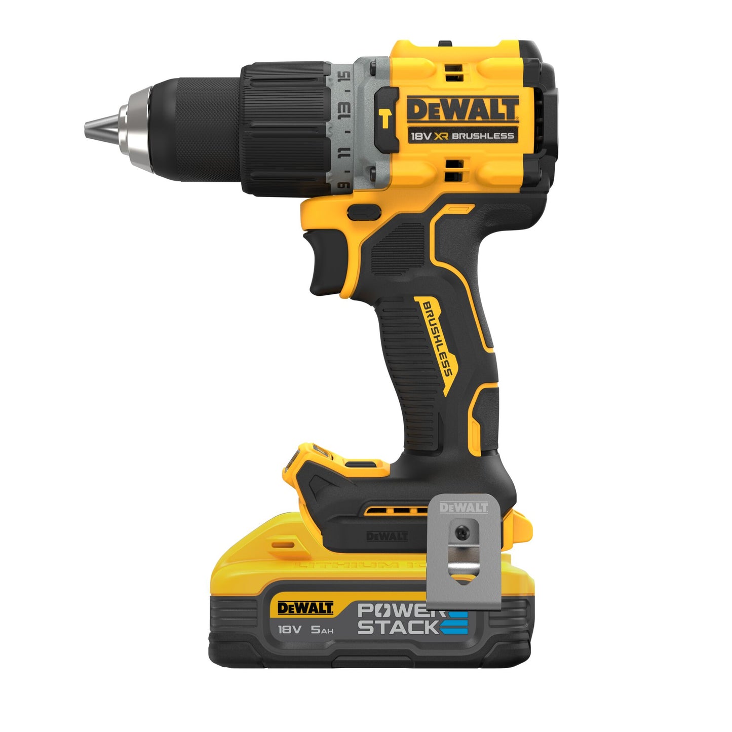 DEWALT DCD805H2T-QW Akku-Schlagbohrschrauber, 2 Akkus Powerstack 18V 5,0Ah