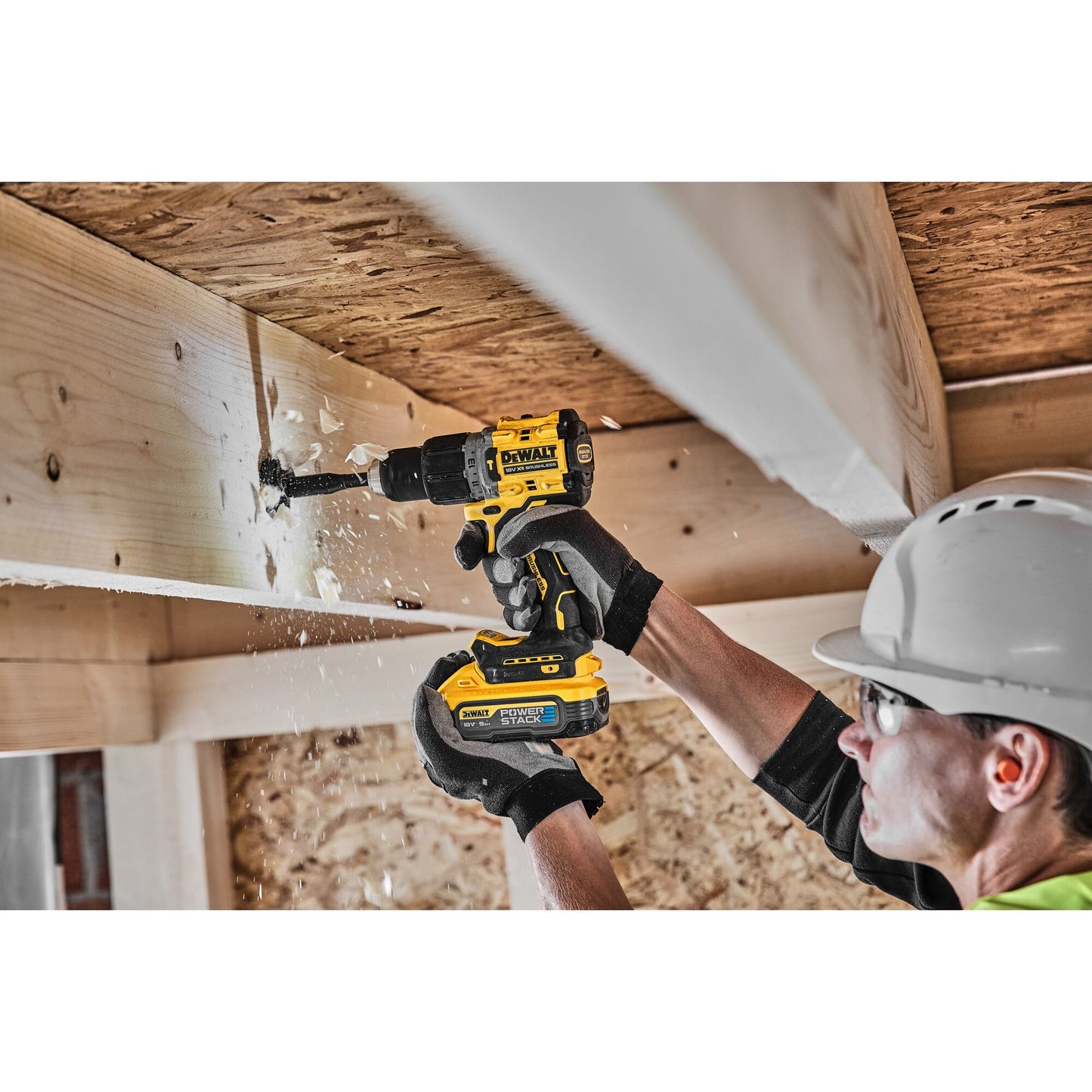 DEWALT DCD805H2T-QW Akku-Schlagbohrschrauber, 2 Akkus Powerstack 18V 5,0Ah