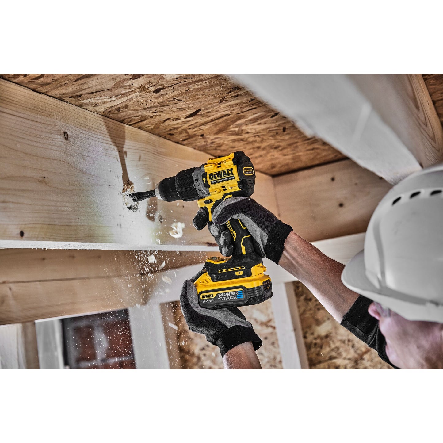DEWALT DCD805H2T-QW Akku-Schlagbohrschrauber, 2 Akkus Powerstack 18V 5,0Ah
