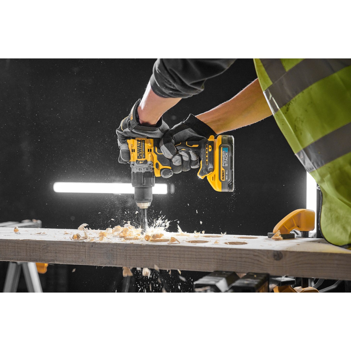DEWALT DCD805H2T-QW Akku-Schlagbohrschrauber, 2 Akkus Powerstack 18V 5,0Ah