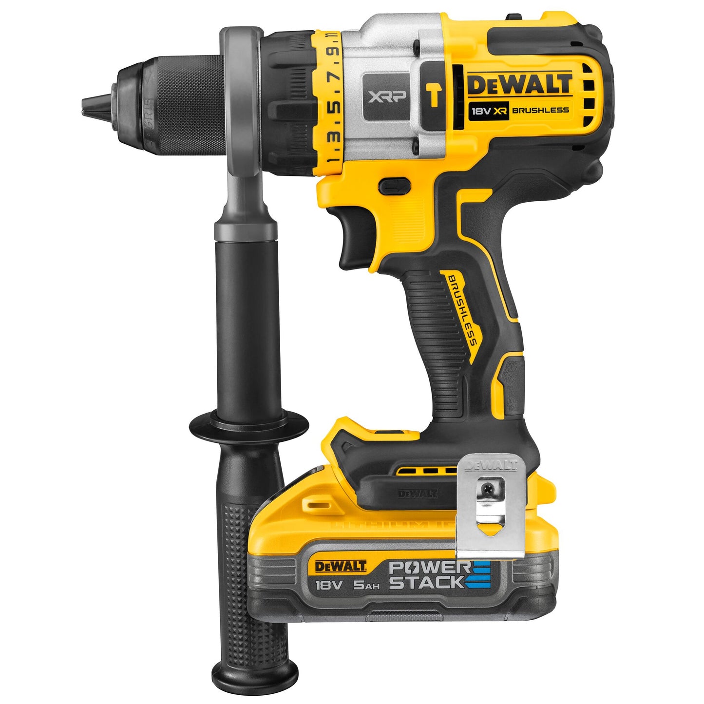 DEWALT DCD999H2T-QW 18V Akku-Schlagbohrschrauber mit 2 Powerstack-Akkus 18V 5,0Ah