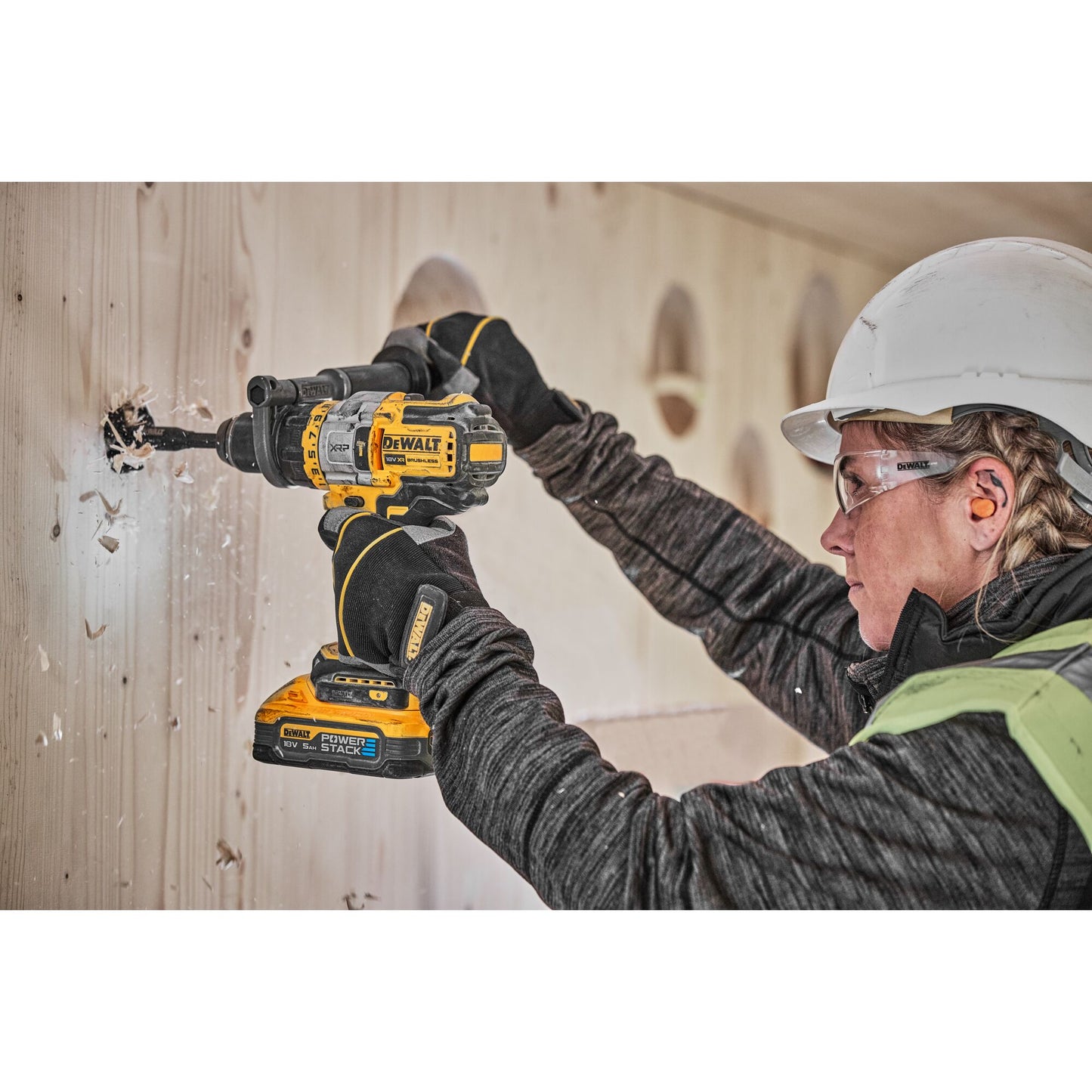 DEWALT DCD999H2T-QW 18V Akku-Schlagbohrschrauber mit 2 Powerstack-Akkus 18V 5,0Ah