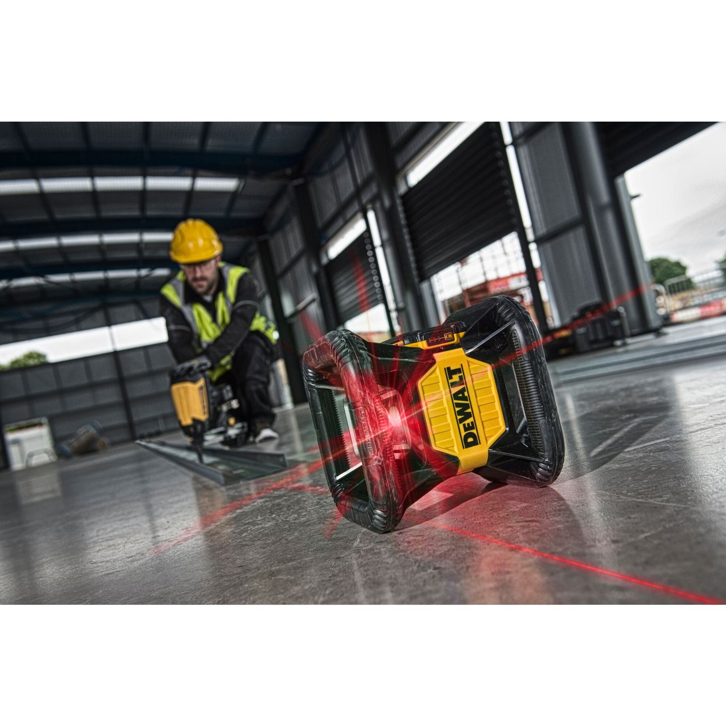 DEWALT DCE079D1R-QW Laser rotante 1 batteria 18V 2.0Ah, raggio rosso
