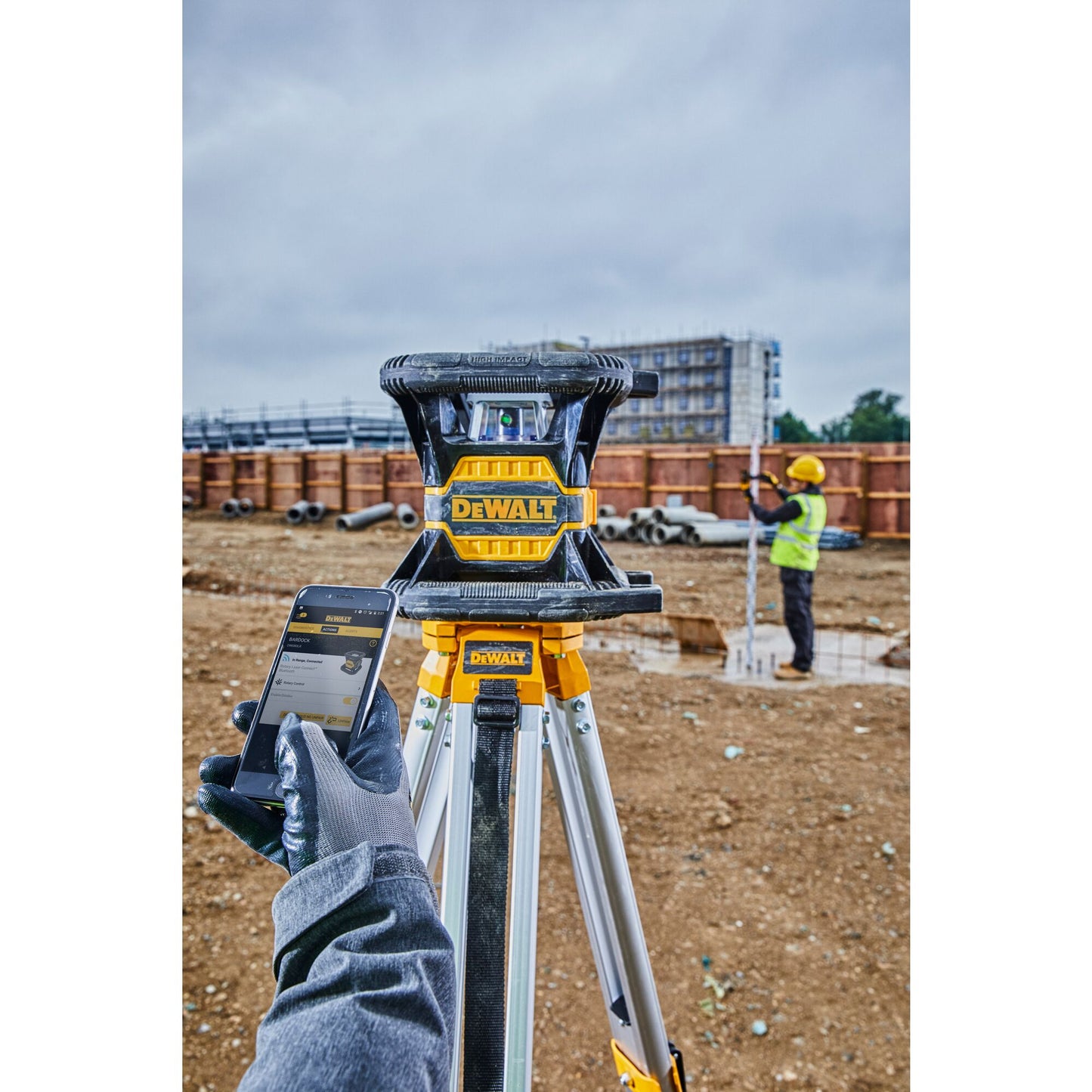 DEWALT DCE080D1GS-QW Laser rotante con 1 batteria XR 18V 2.0Ah, raggio verde