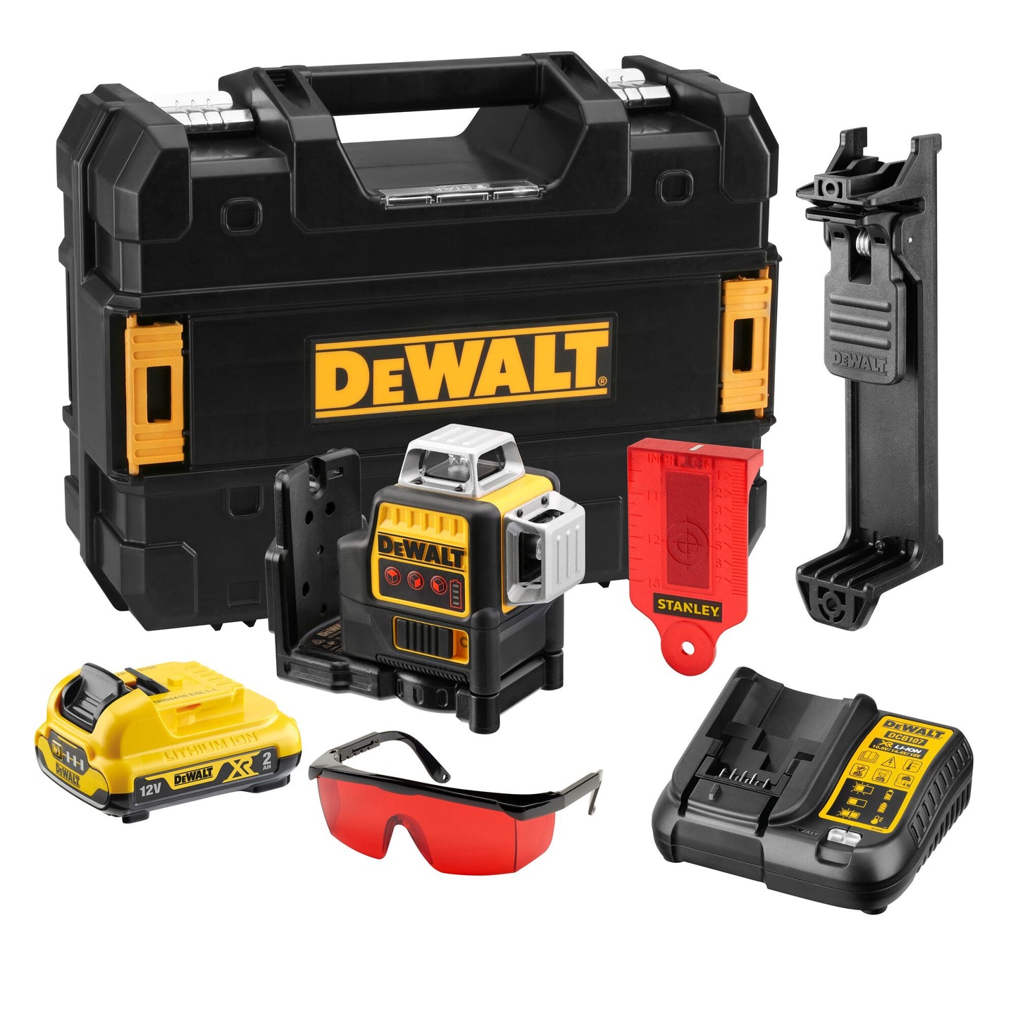 DEWALT DCE089D1R-QW Tracciatore linee laser 10,8V - raggio rosso