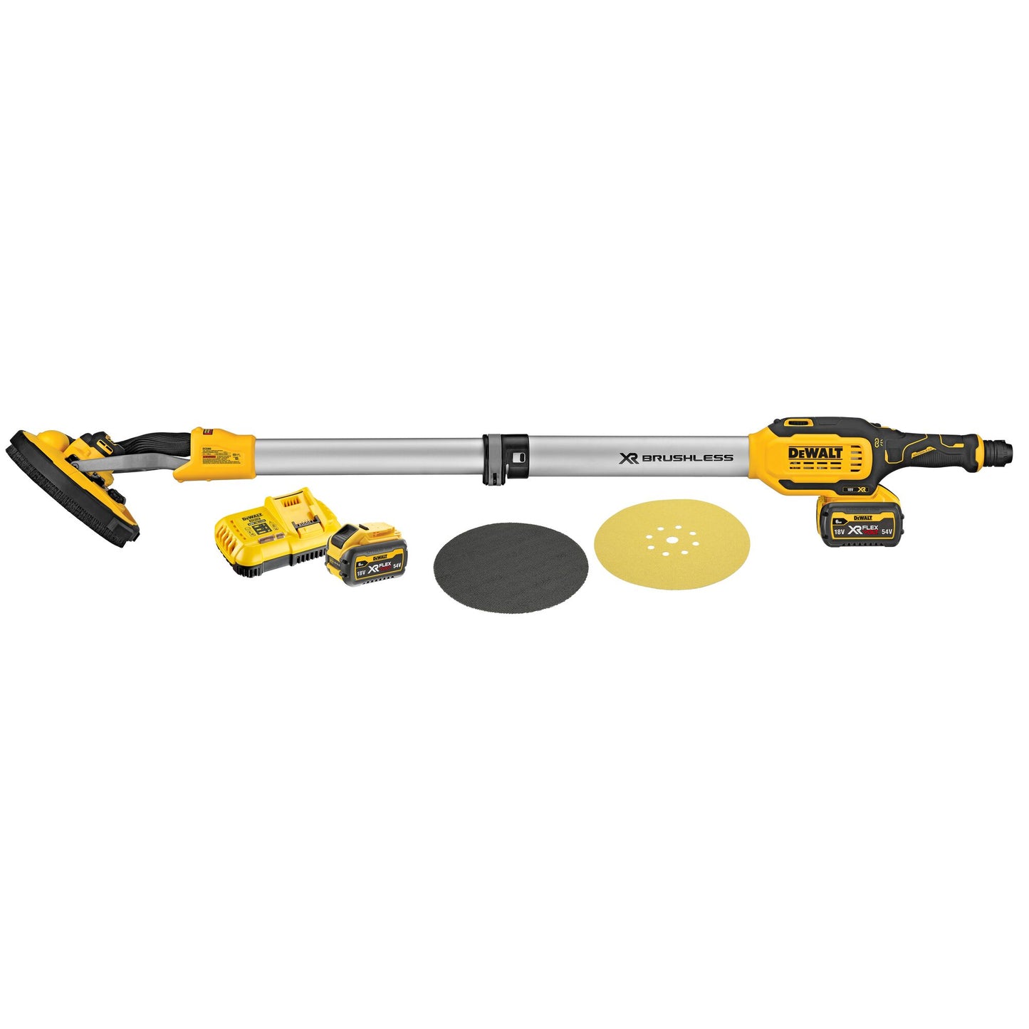 DEWALT DCE800T2-QW Levigatrice per cartongesso con 2 batterie XR 18V Flexvolt 6.0Ah