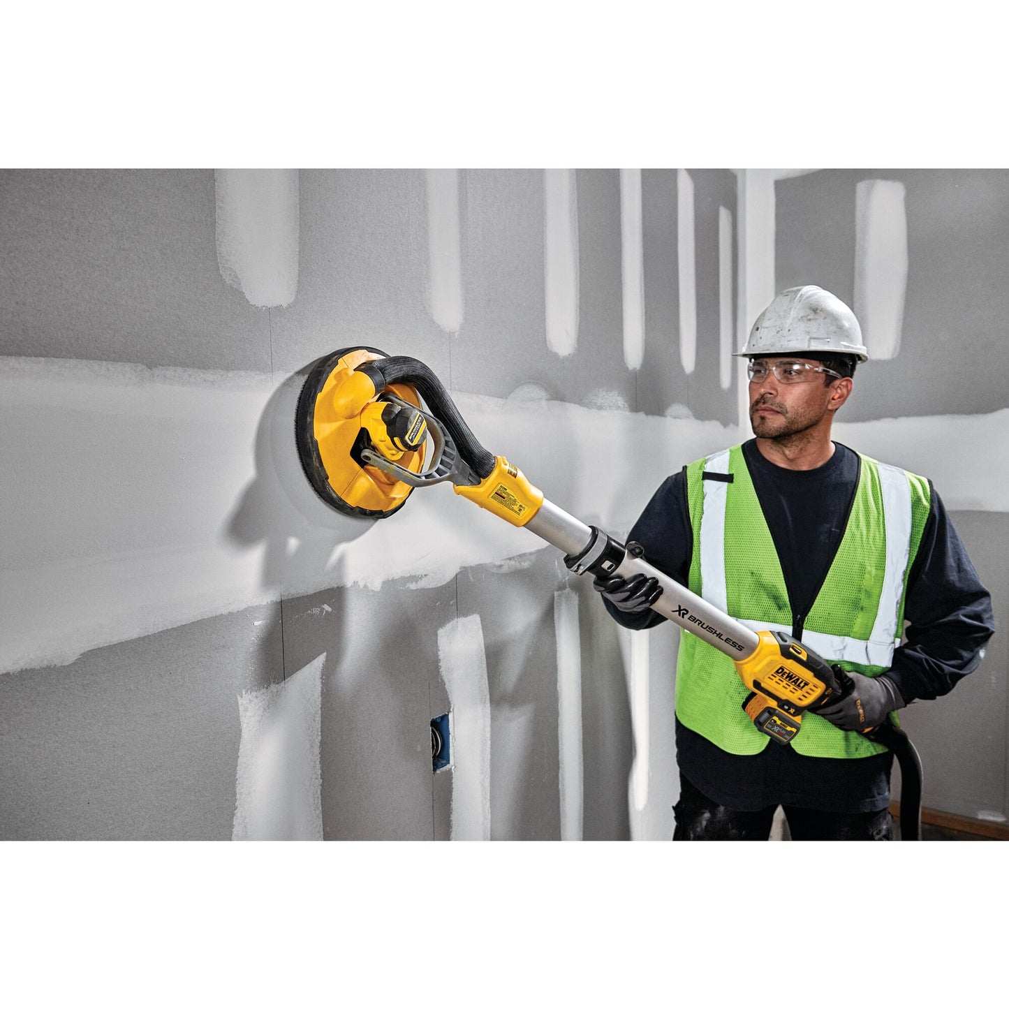 DEWALT DCE800T2-QW Levigatrice per cartongesso con 2 batterie XR 18V Flexvolt 6.0Ah
