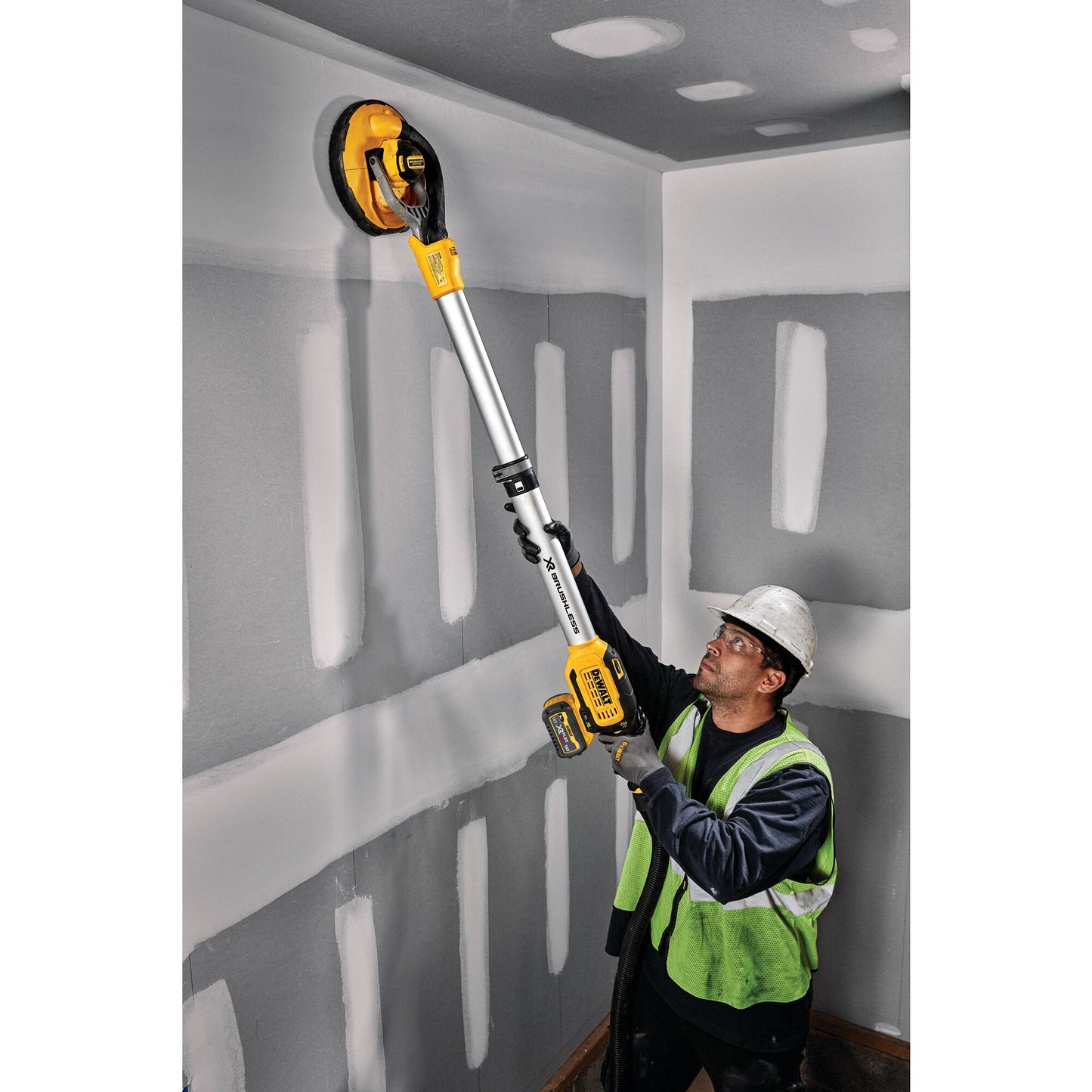 DEWALT DCE800T2-QW Levigatrice per cartongesso con 2 batterie XR 18V Flexvolt 6.0Ah