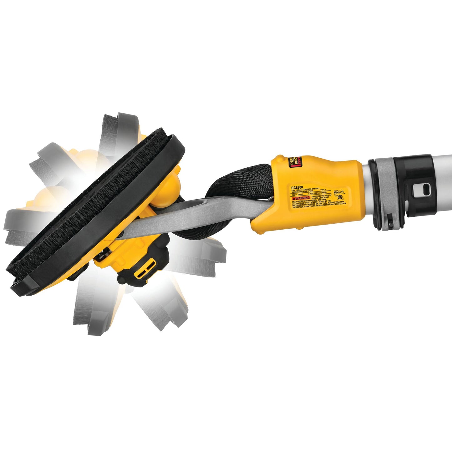 DEWALT DCE800T2-QW Levigatrice per cartongesso con 2 batterie XR 18V Flexvolt 6.0Ah