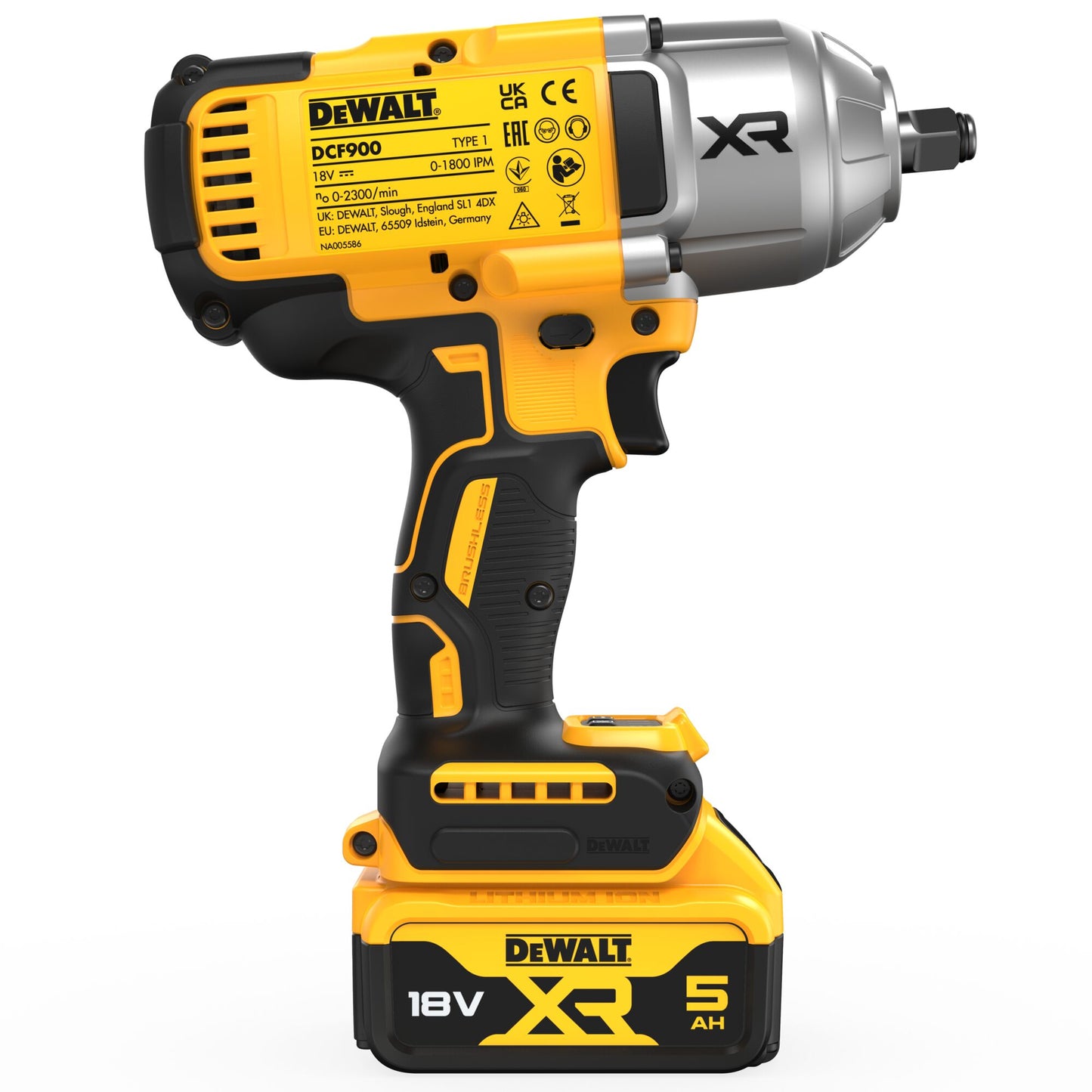 DEWALT DCF900P2T-QW Boulonneuse Brushless, 2 batterie 18V 5.0Ah, 1/2”