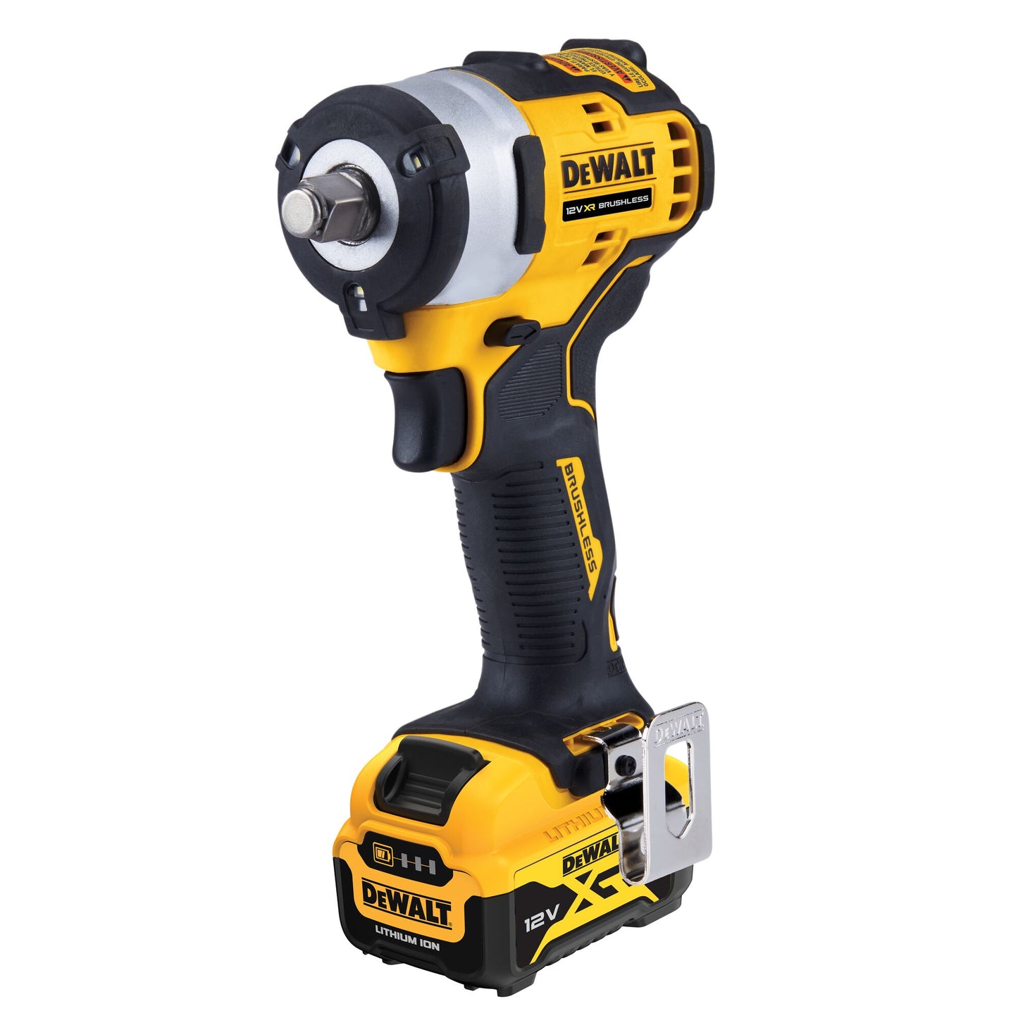 DEWALT DCF901P2-QW 12V Brushless 1/2" Impact Wrench with 2 x 5Ah Lithium Ion Batteries