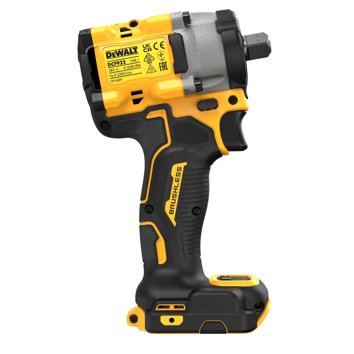 DEWALT DCF922N-XJ Avvitatore impulsi compatto 1/2" detent Pin 18V XR senza batteria ne caricabatteria