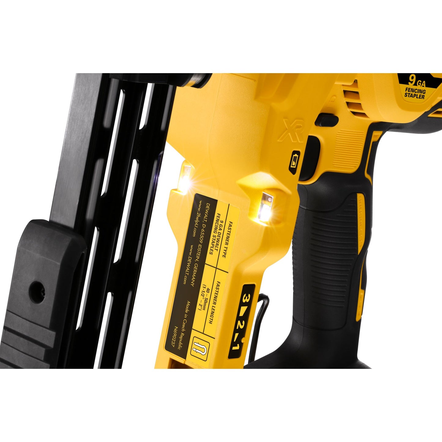 DEWALT DCFS950P2-QW Graffettatrice per cambrette per recinzioni con 2 batterie XR 18V 5.0Ah
