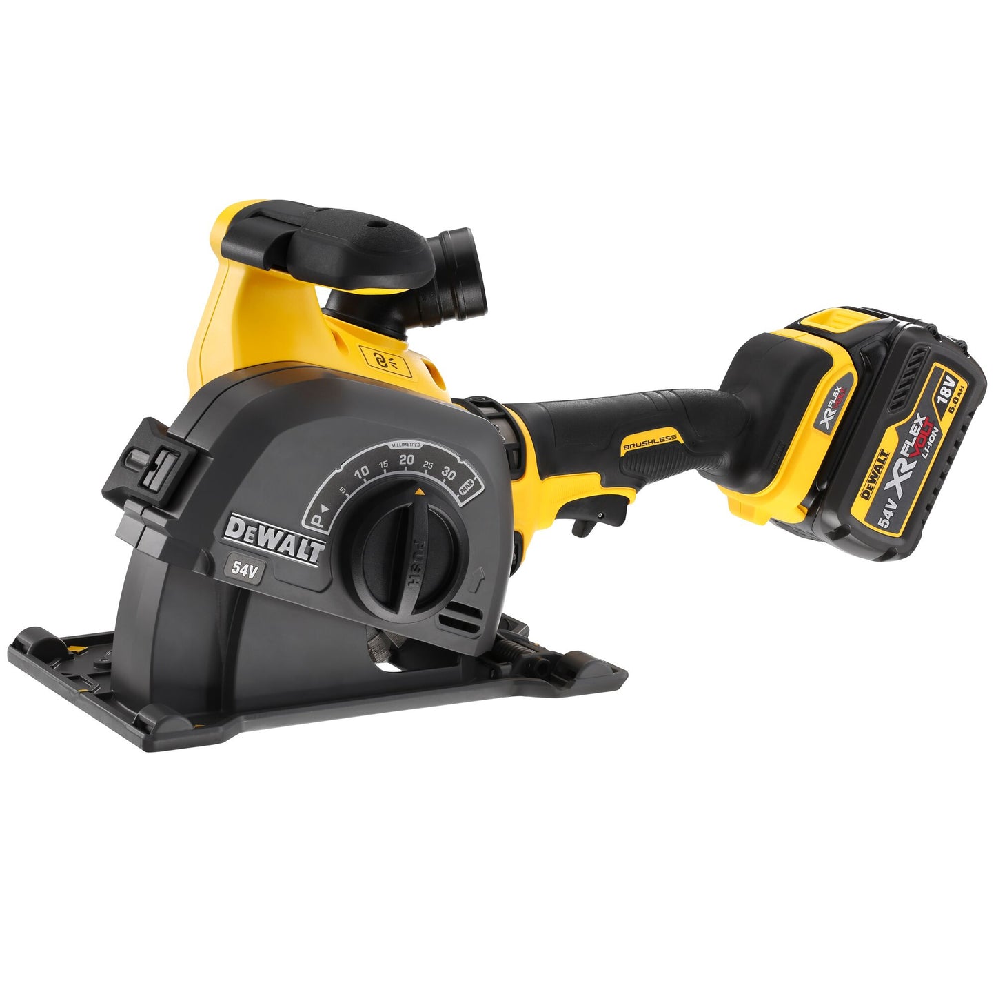 DEWALT DCG200T2-QW Scanalatrice con 2 batterie XR Flexvolt 54V 6.0Ah