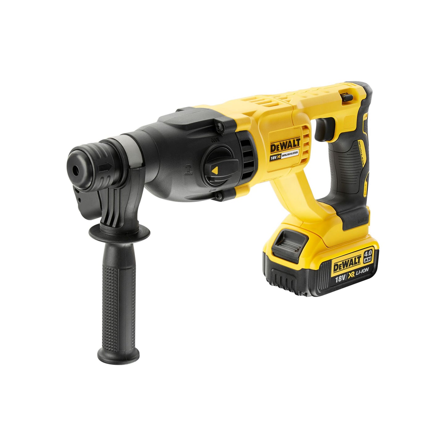 DEWALT DCH133M1-QW 18V XR Brushless 26mm SDS-Plus Hammer Drill with 1 x 4Ah Lithium Ion Batterie