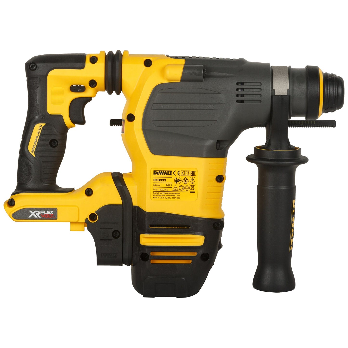 DEWALT DCH333NT-XJ 54V XR FLEXVOLT 30mm SDS-Plus Hammer Drill - Bare Unit