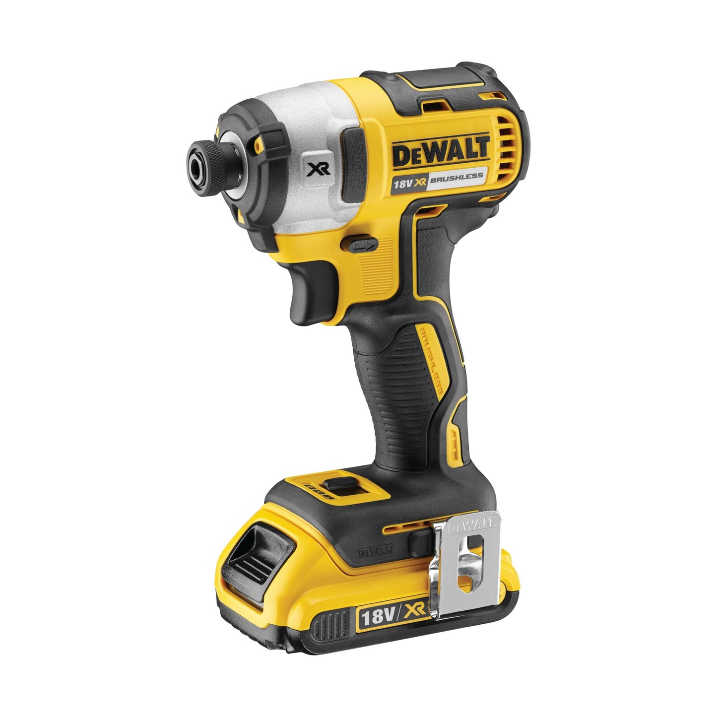 DEWALT DCF887D2-QW 18V Brushless 3-Speed Impact Driver ( 1/4”) with 2 x 2Ah Lithium Ion Batteries