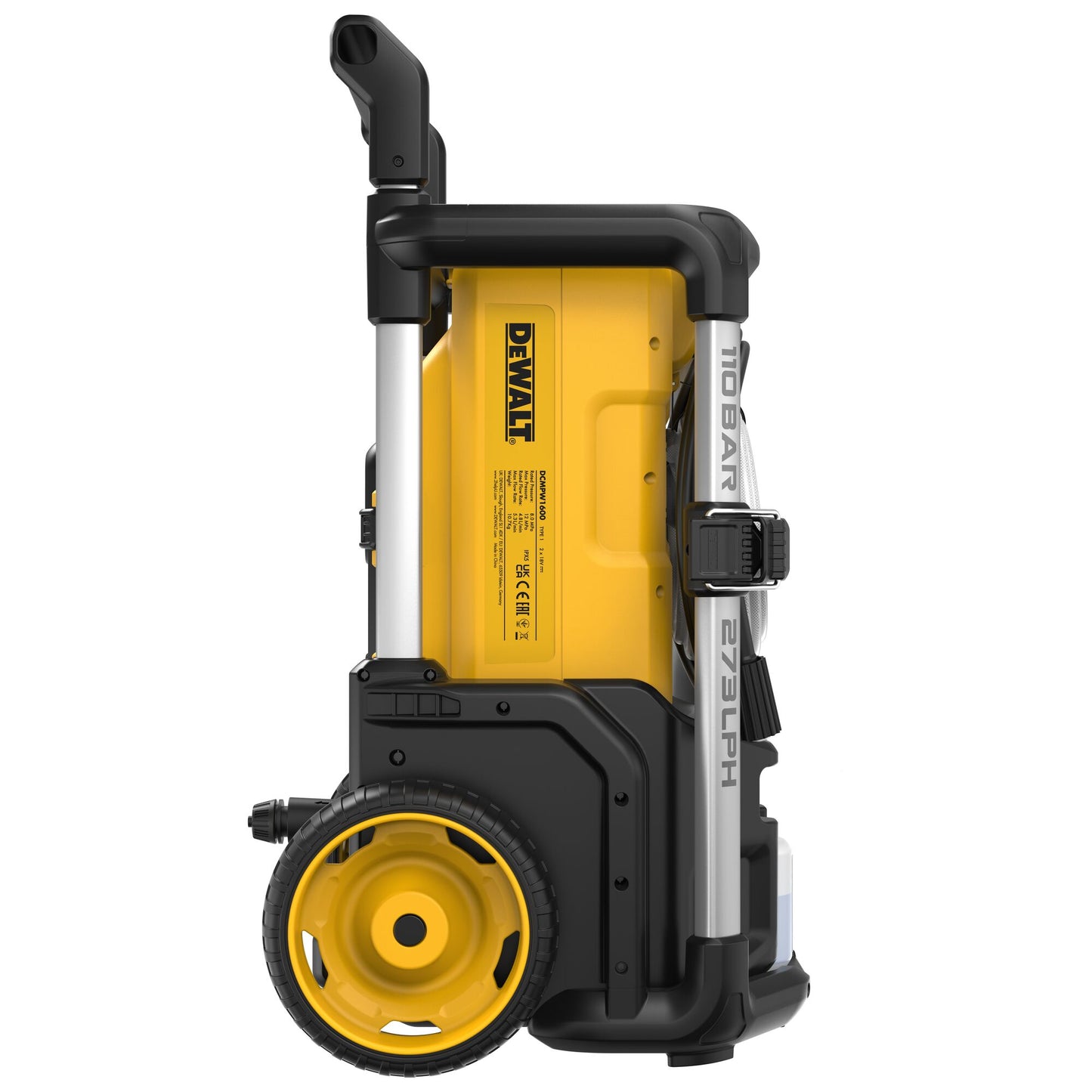 DEWALT DCMPW1600N-XJ Idropulitrice 2x18V 3 velocità 70-85-110 bar, unità senza batteria e caricabatterie