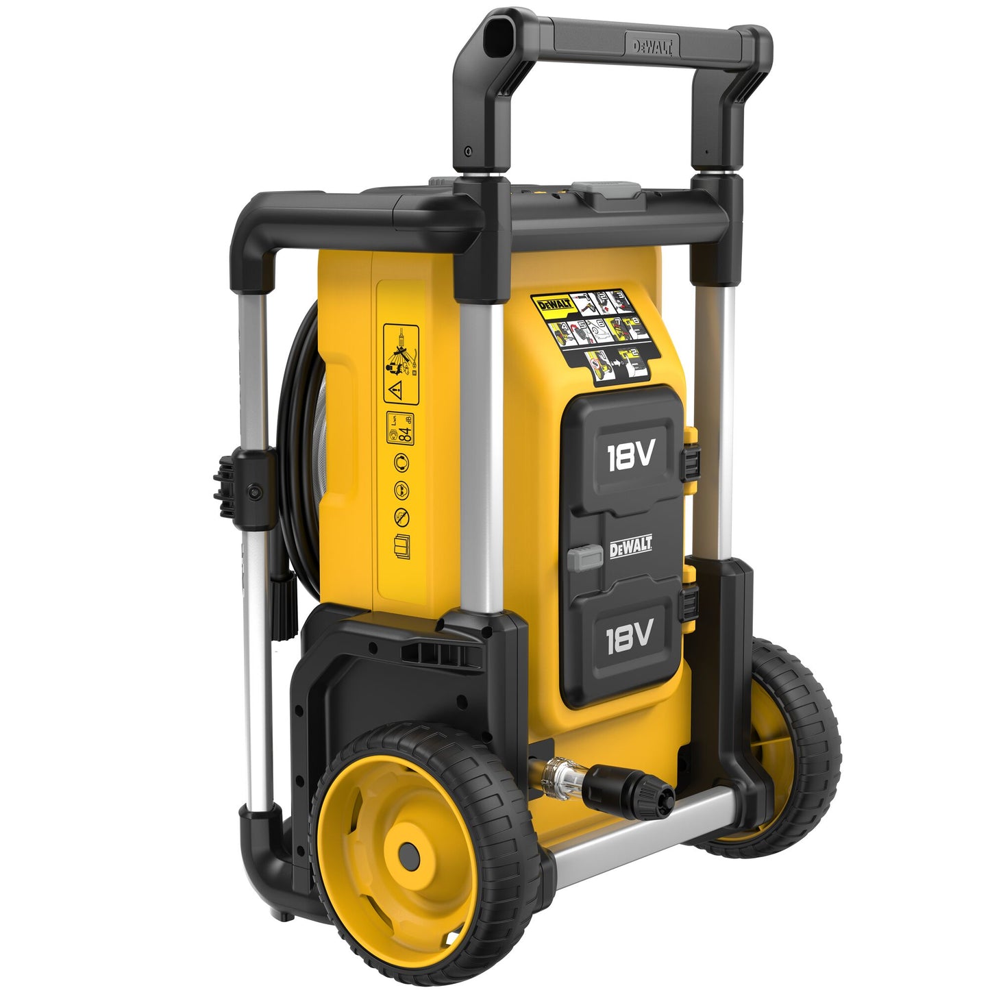 DEWALT DCMPW1600N-XJ Idropulitrice 2x18V 3 velocità 70-85-110 bar, unità senza batteria e caricabatterie