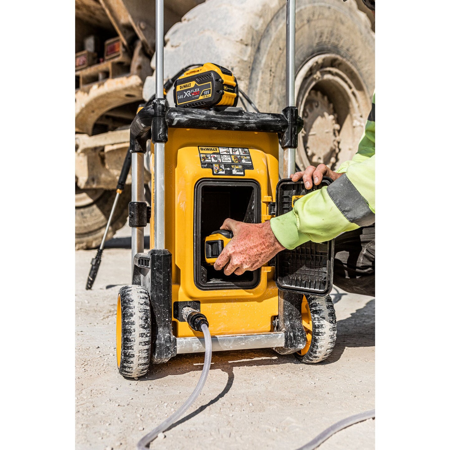 DEWALT DCMPW1600N-XJ Idropulitrice 2x18V 3 velocità 70-85-110 bar, unità senza batteria e caricabatterie