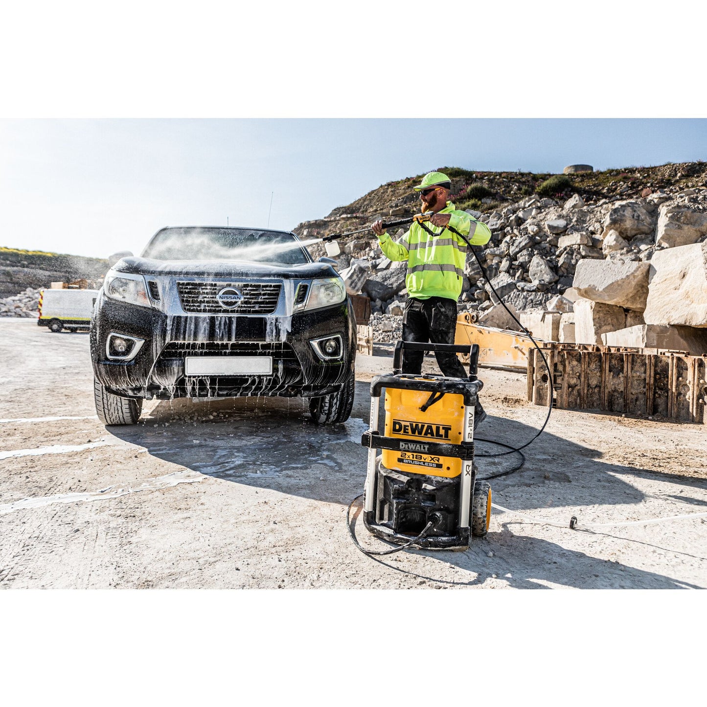 DEWALT DCMPW1600N-XJ Idropulitrice 2x18V 3 velocità 70-85-110 bar, unità senza batteria e caricabatterie