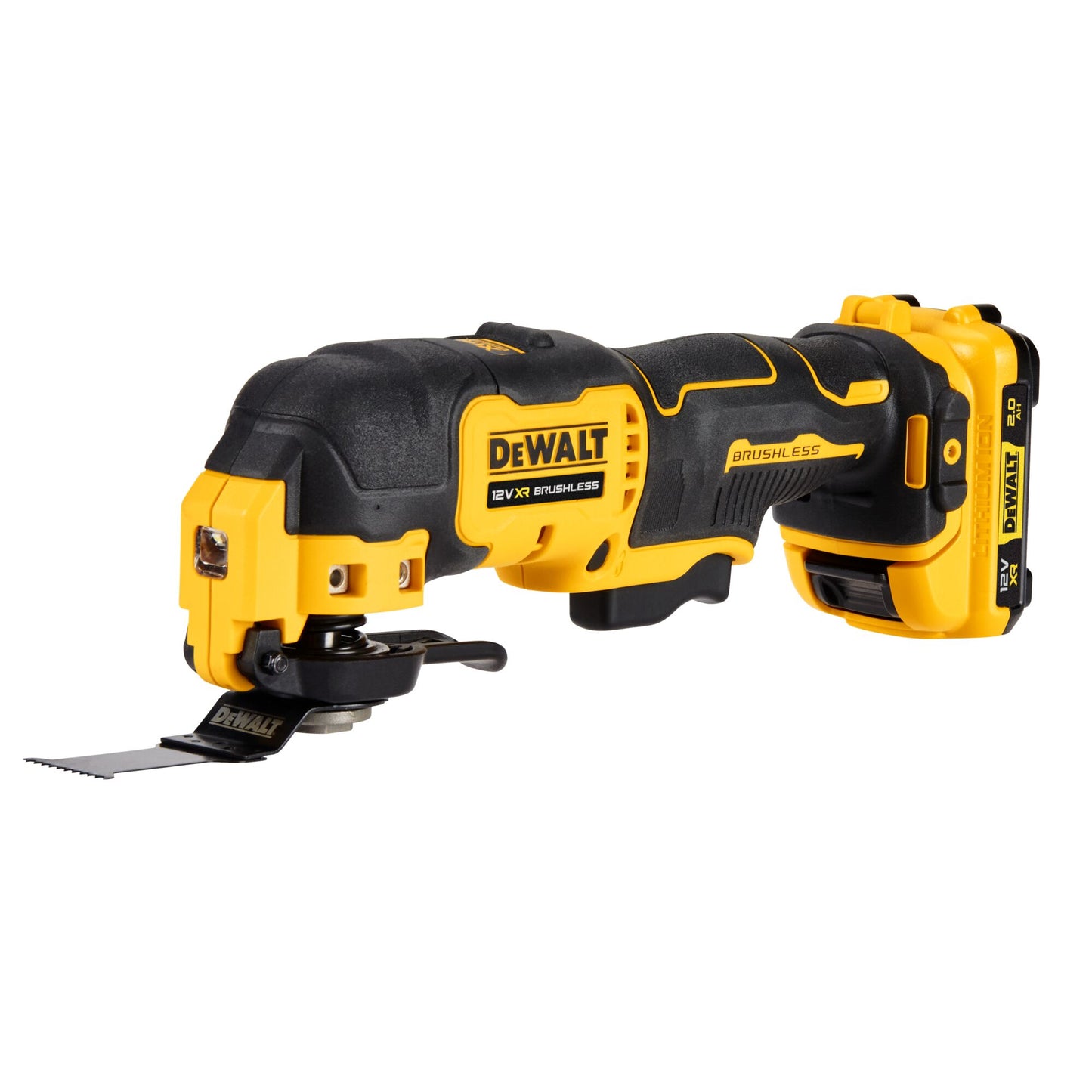 DEWALT DCS353D2-QW 12V XR Brushless Oscillating Tool with 2 X 2Ah Lithium Ion Batteries