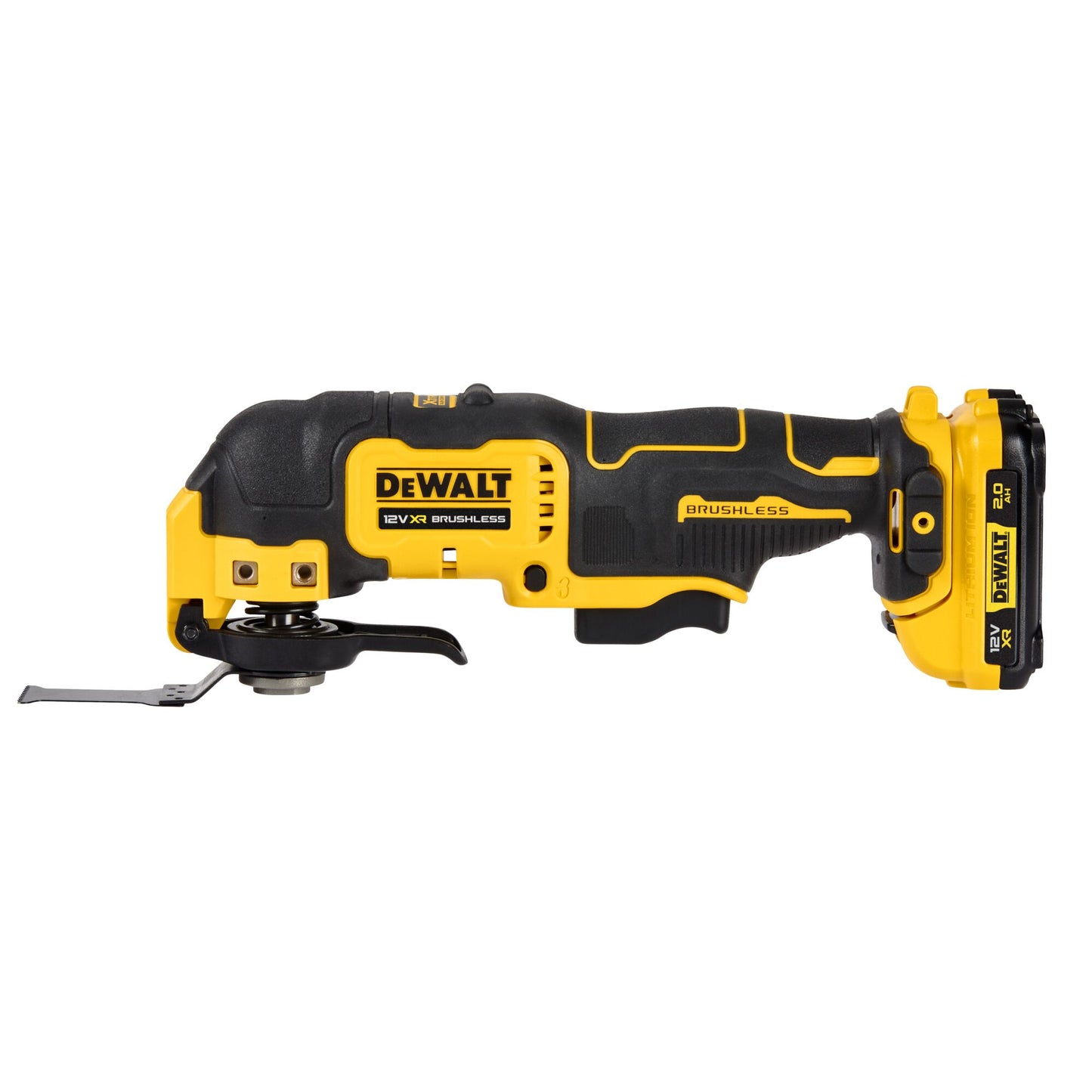 DEWALT DCS353D2-QW 12V XR Brushless Oscillating Tool with 2 X 2Ah Lithium Ion Batteries