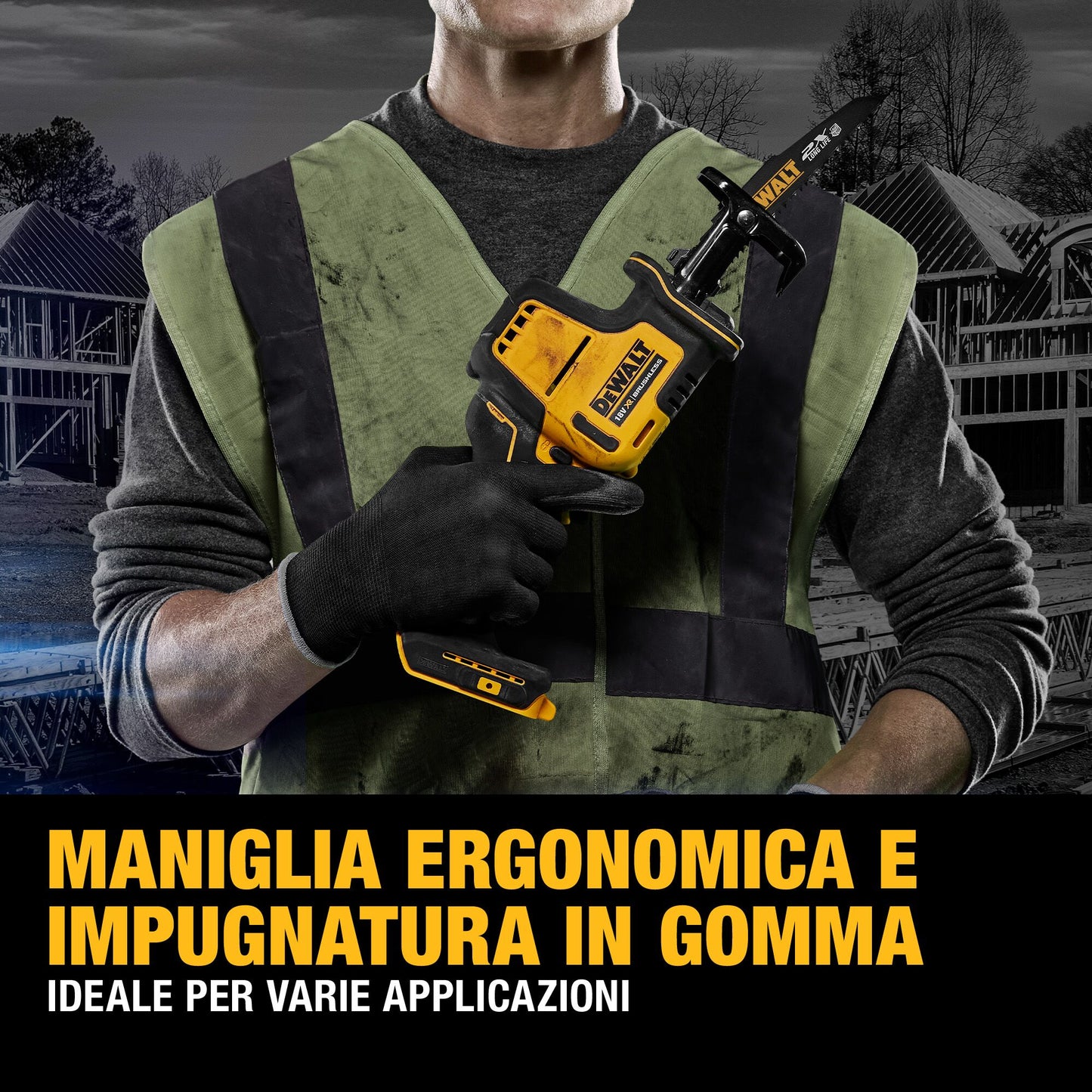 DEWALT DCS369NT-XJ 18V XR Brushless Compact Reciprocating Saw - Bare unit