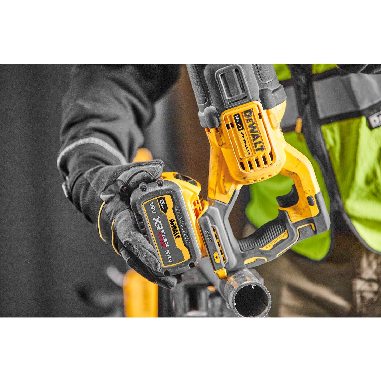 DEWALT DCS386T1-QW 18/54V XR Recip Saw with 1 x 6Ah Flexvolt Battery