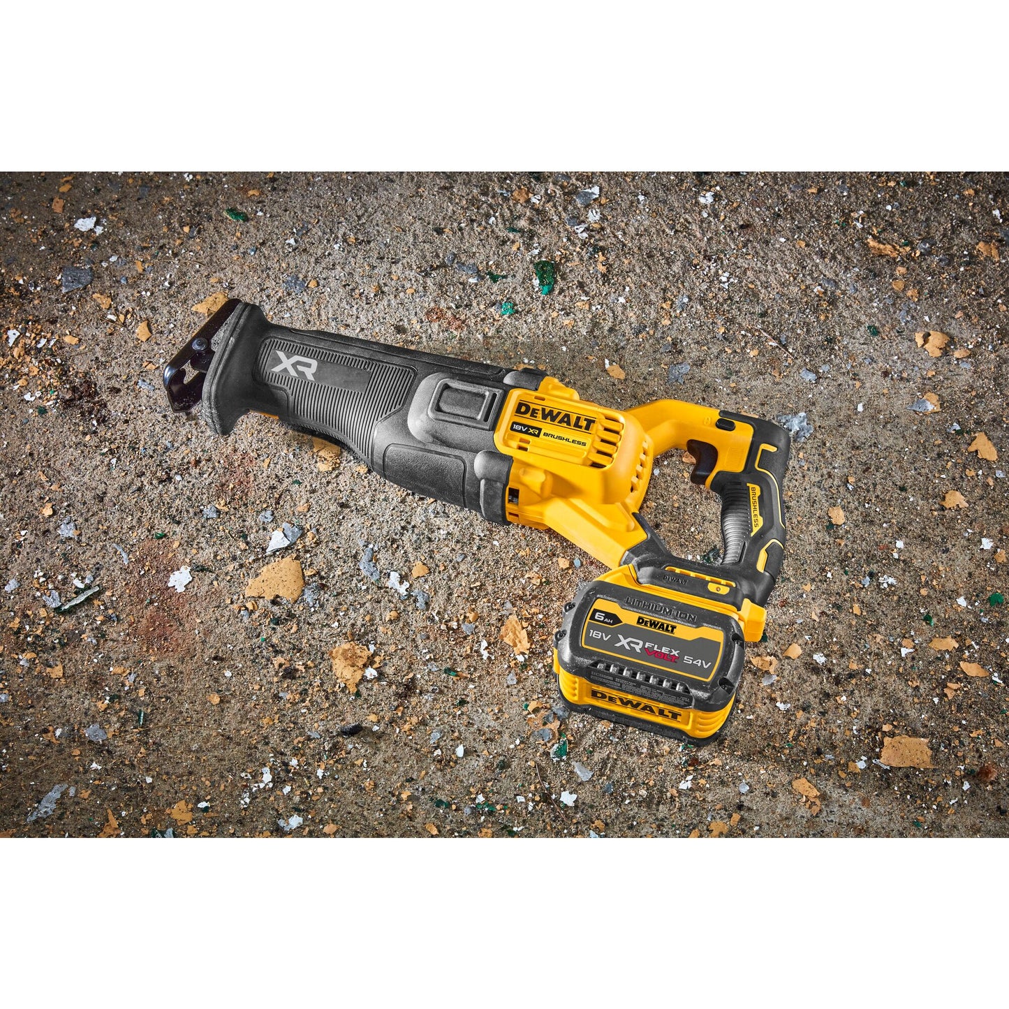 DEWALT DCS386T1-QW 18/54V XR Recip Saw with 1 x 6Ah Flexvolt Battery