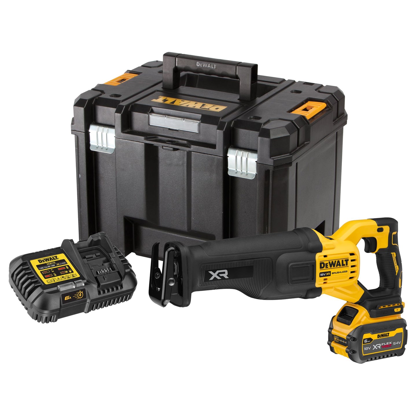 DEWALT DCS386T1-QW 18/54V XR Recip Saw with 1 x 6Ah Flexvolt Battery