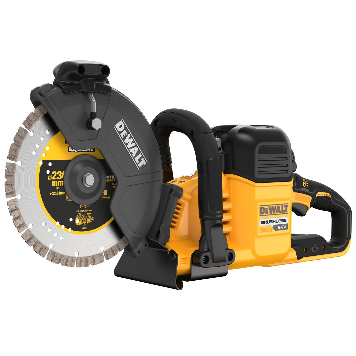 DEWALT DCS691X2-QW Troncatore 2 batterie 54V Flexvolt 9.0Ah 230 mm