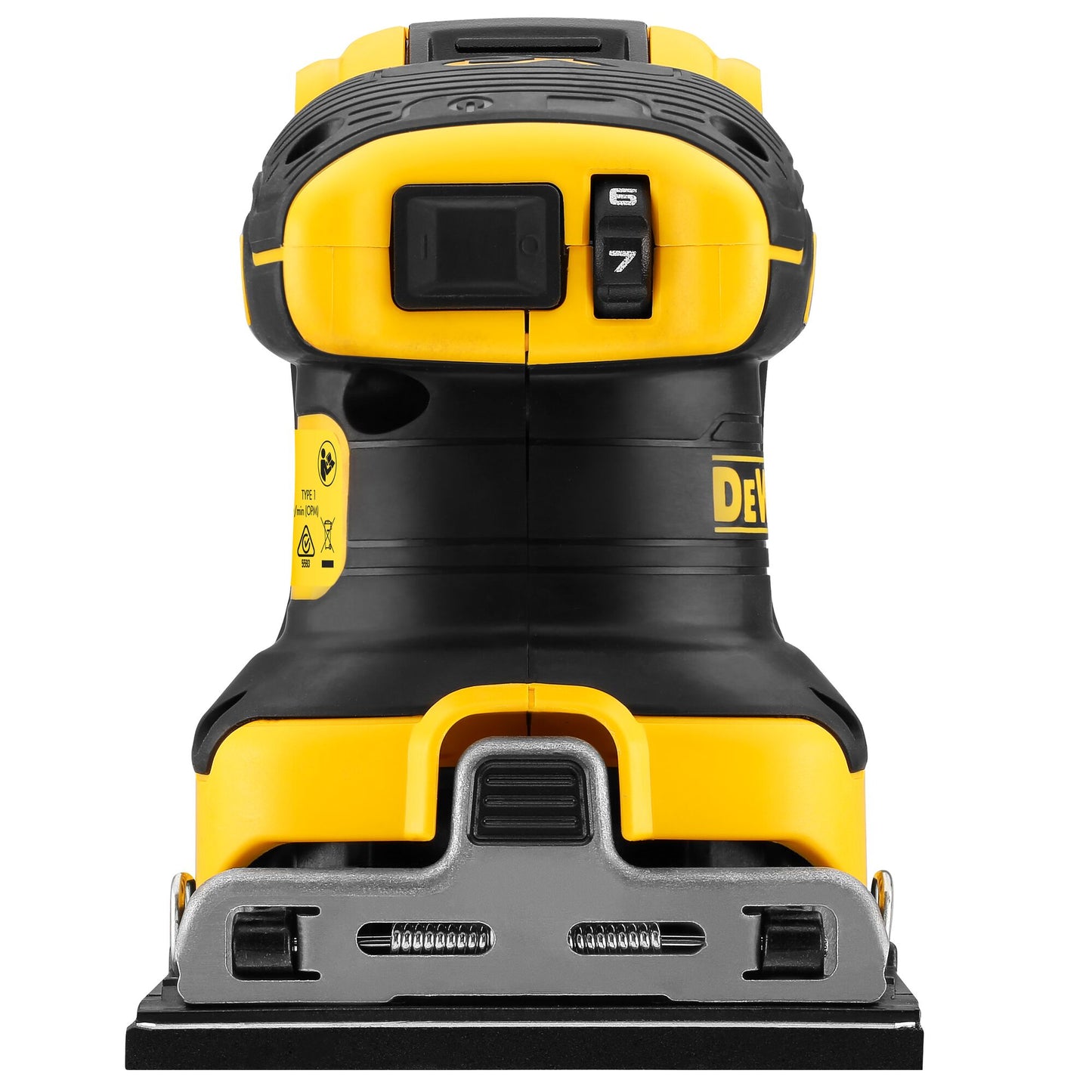 DEWALT DCW200NT-XJ Levigatrice orbitale 1/4 di foglio Brushless 18V, senza batterie e cariabatterie