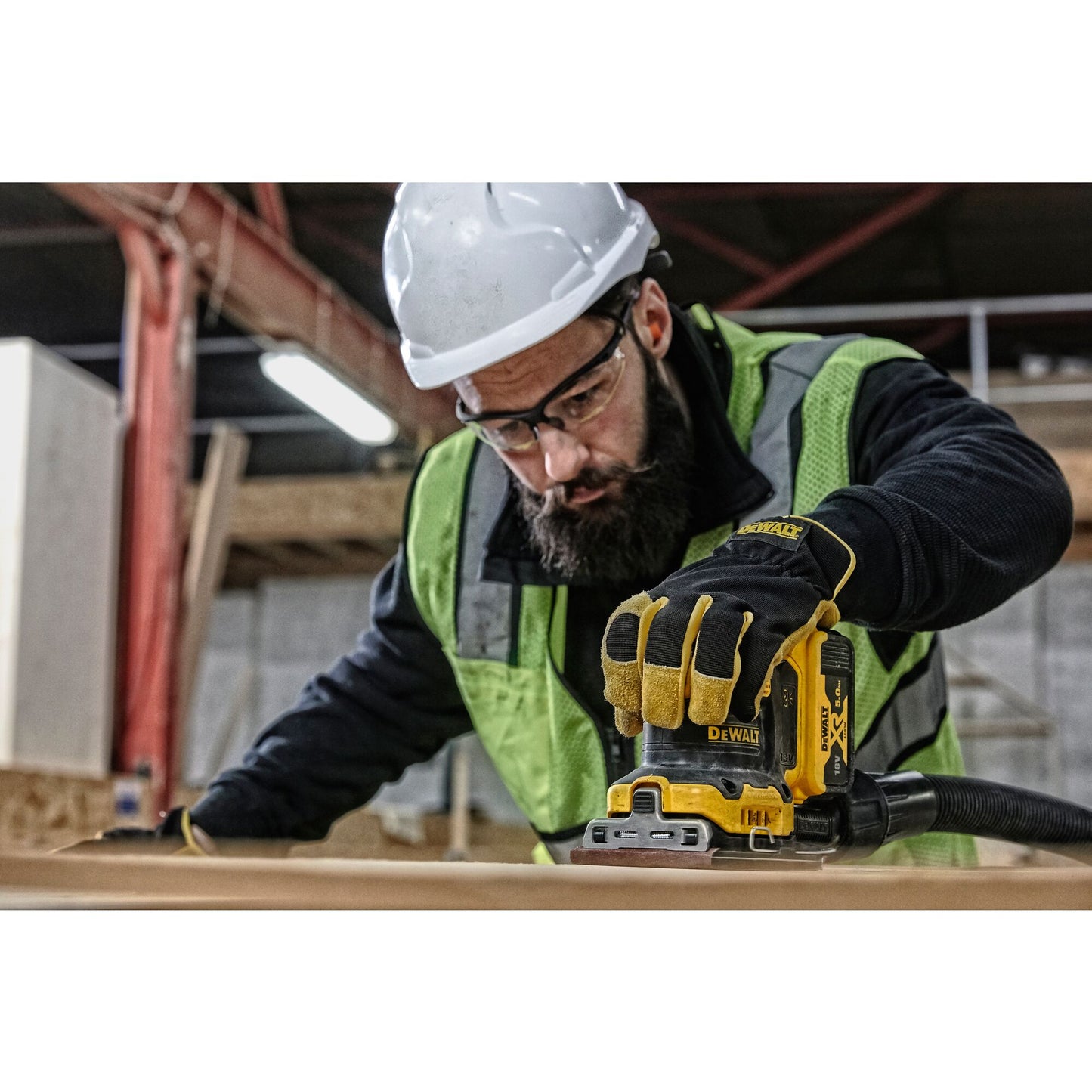DEWALT DCW200NT-XJ Levigatrice orbitale 1/4 di foglio Brushless 18V, senza batterie e cariabatterie