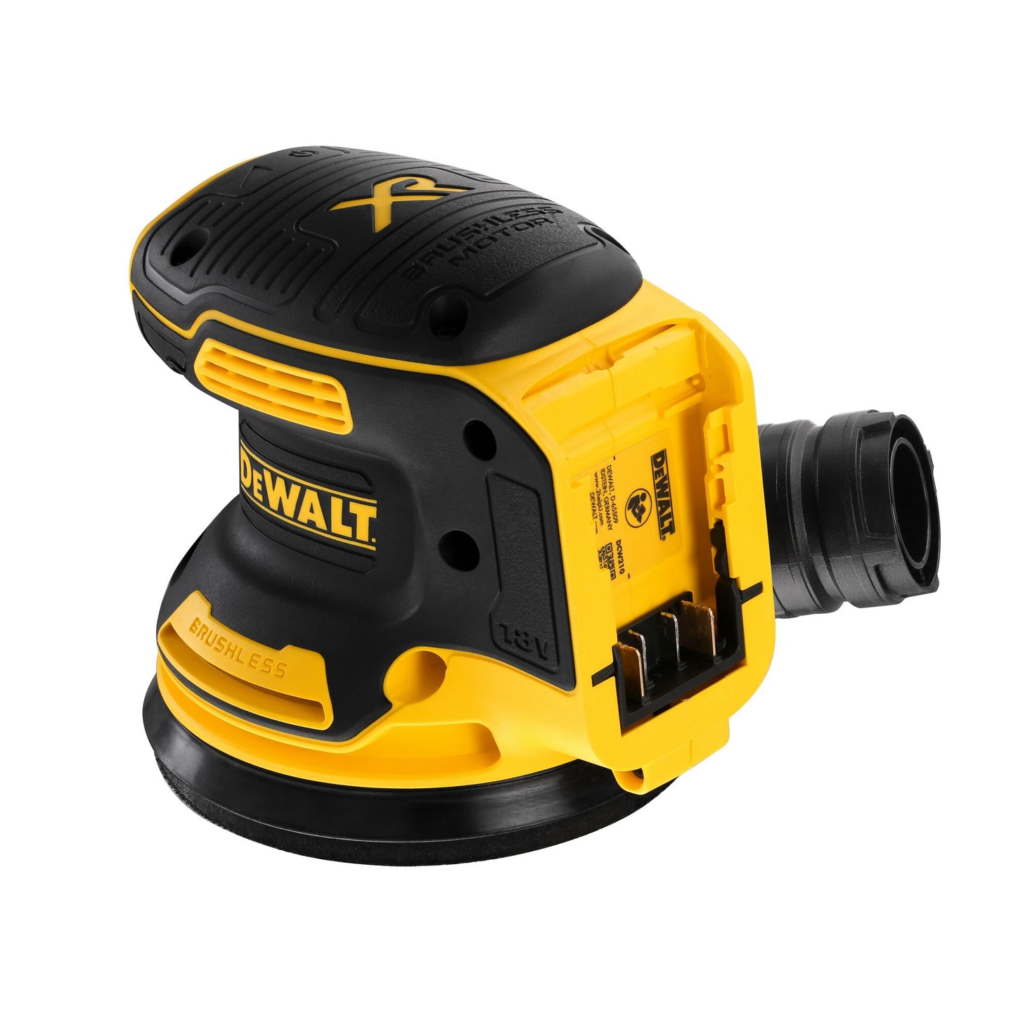 DEWALT DCW210P2-QW Levigatrice roto-orbitale da 125mm 2 batterie 18V 5.0Ah, brushless