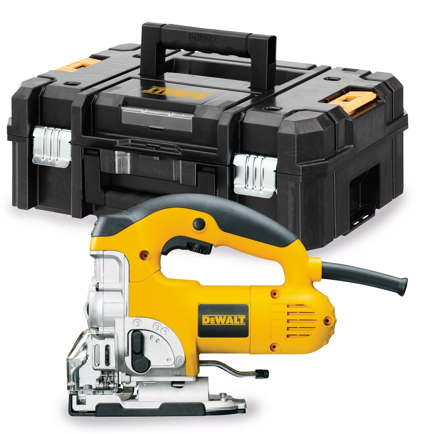 DEWALT DW331KT-QS Seghetto alternativo impugnatura staffa 701W