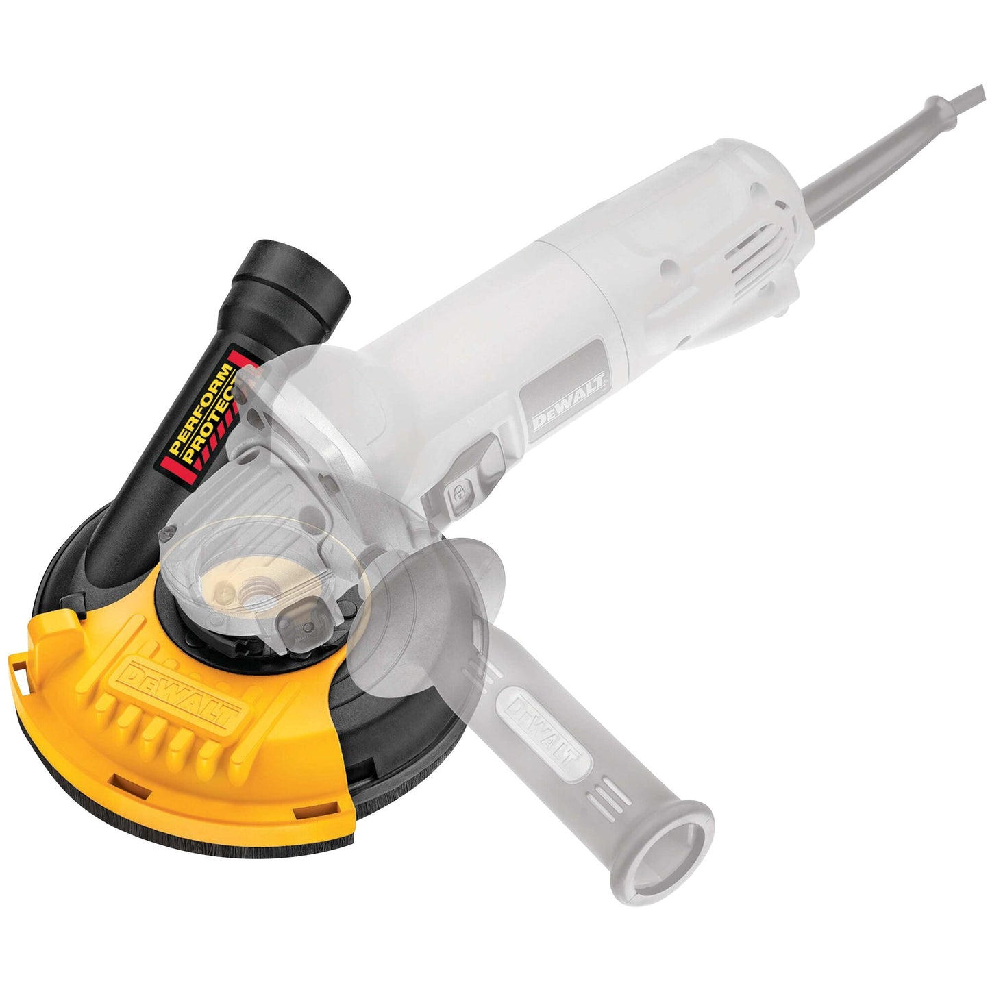 DEWALT DWE46150-XJ Cuffia di aspirazione con spazzole per levigatura di superfici, ø 115/125mm