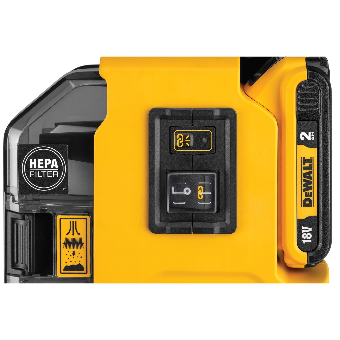 DEWALT DWH161D1-QW Aspiratore universale portatile con 1 batteria 18V 2.0Ah