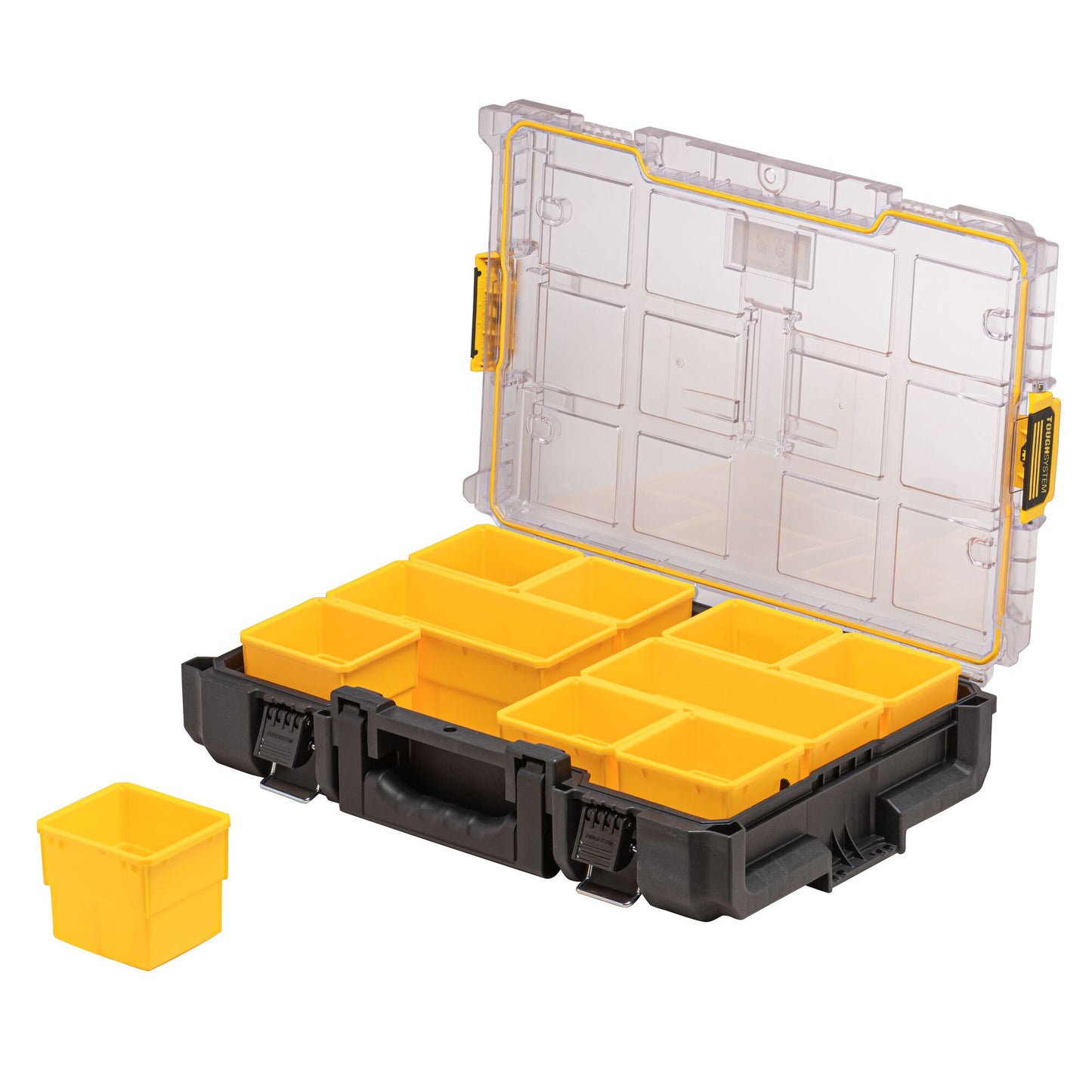 DEWALT DWST83394-1 Toughsystem 2.0 organiser con coperchio trasparente