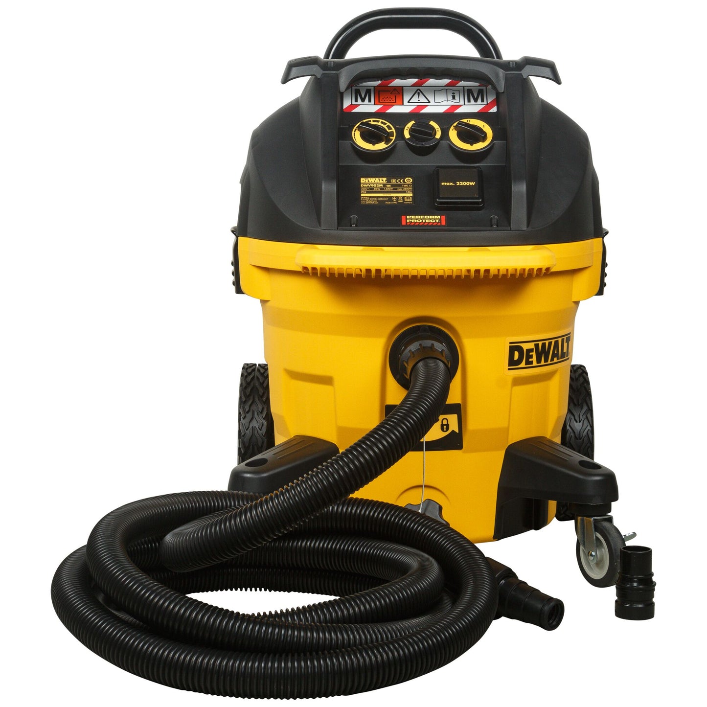 DEWALT DWV902M-QS Aspiratore solidi/liquidi Lt.38 1400W classe M