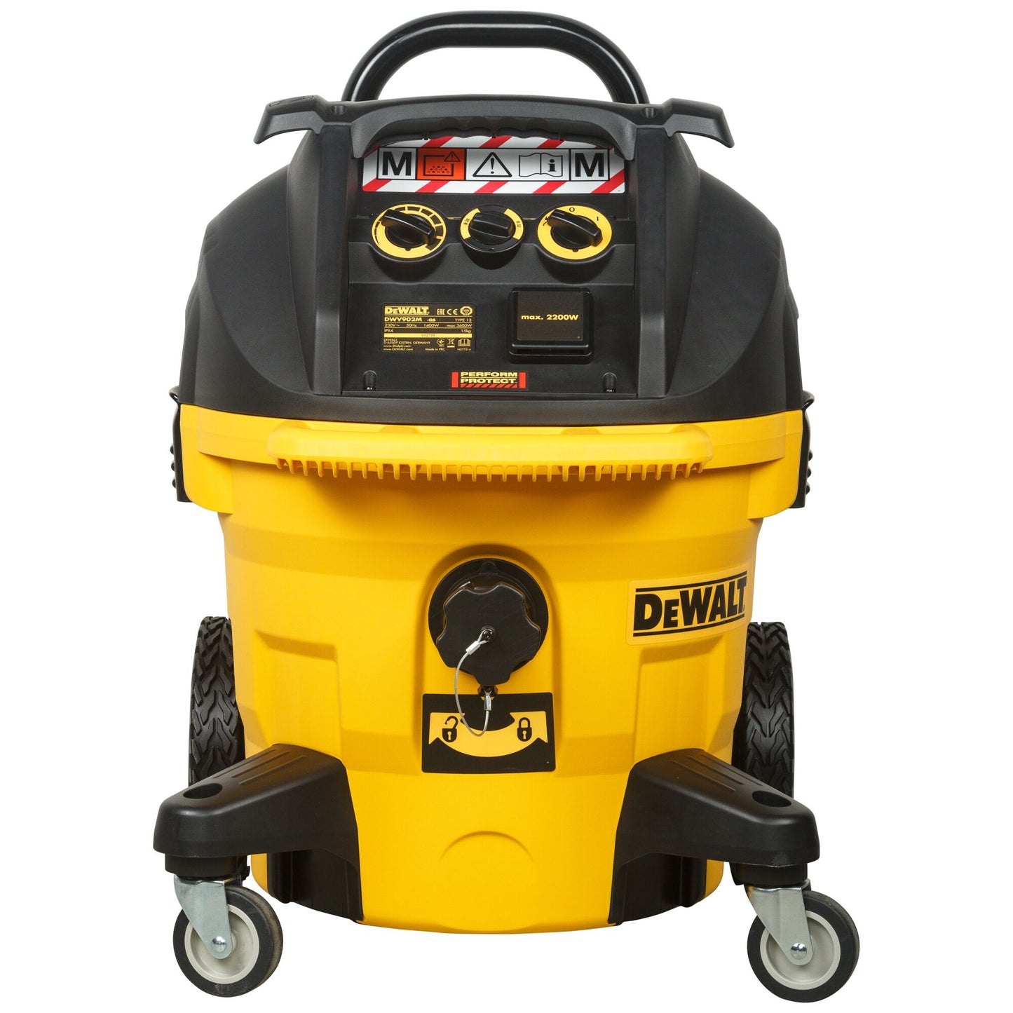 DEWALT DWV902M-QS Aspiratore solidi/liquidi Lt.38 1400W classe M