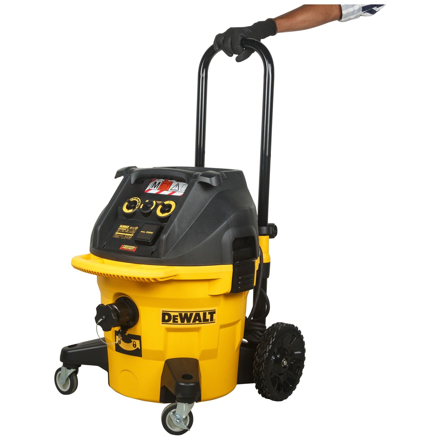 DEWALT DWV902M-QS Aspiratore solidi/liquidi Lt.38 1400W classe M