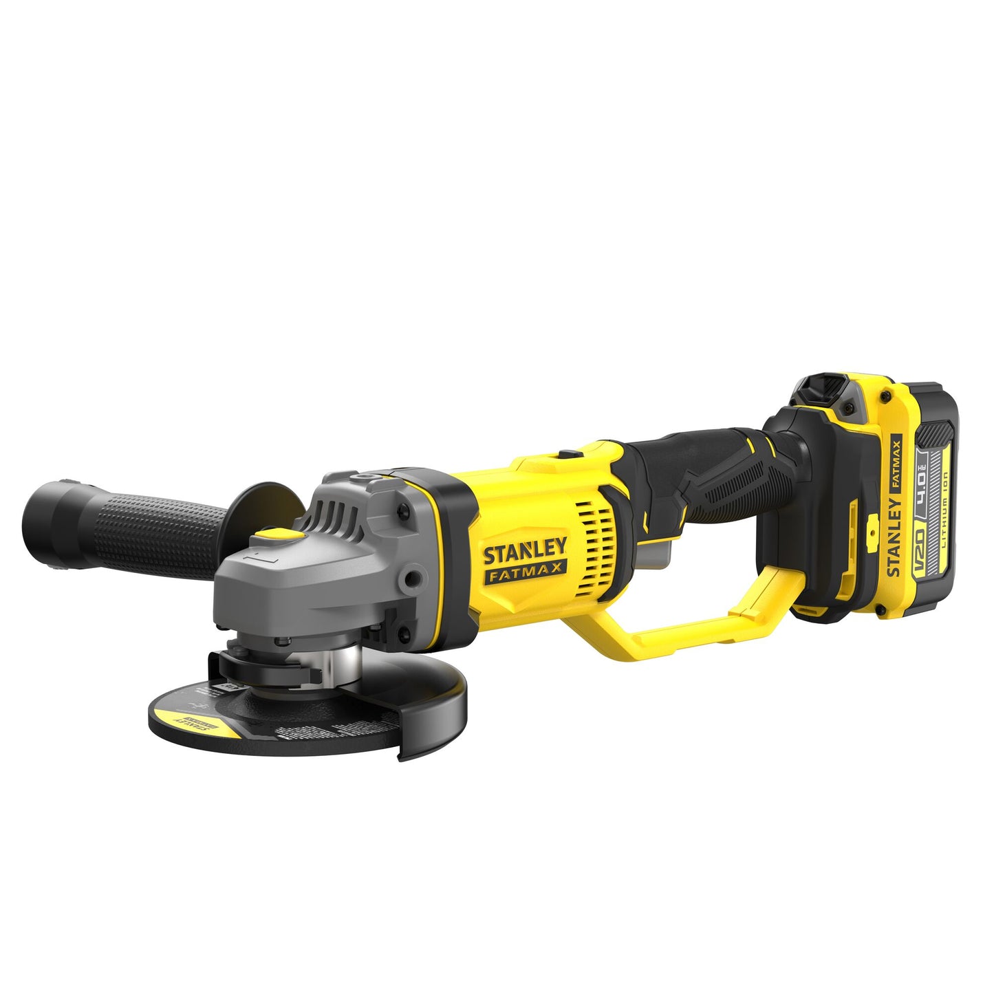 STANLEY FATMAX SFMCG400M2K-QW Smerigliatrice angolare V20, 2 batterie 18V 4.0Ah