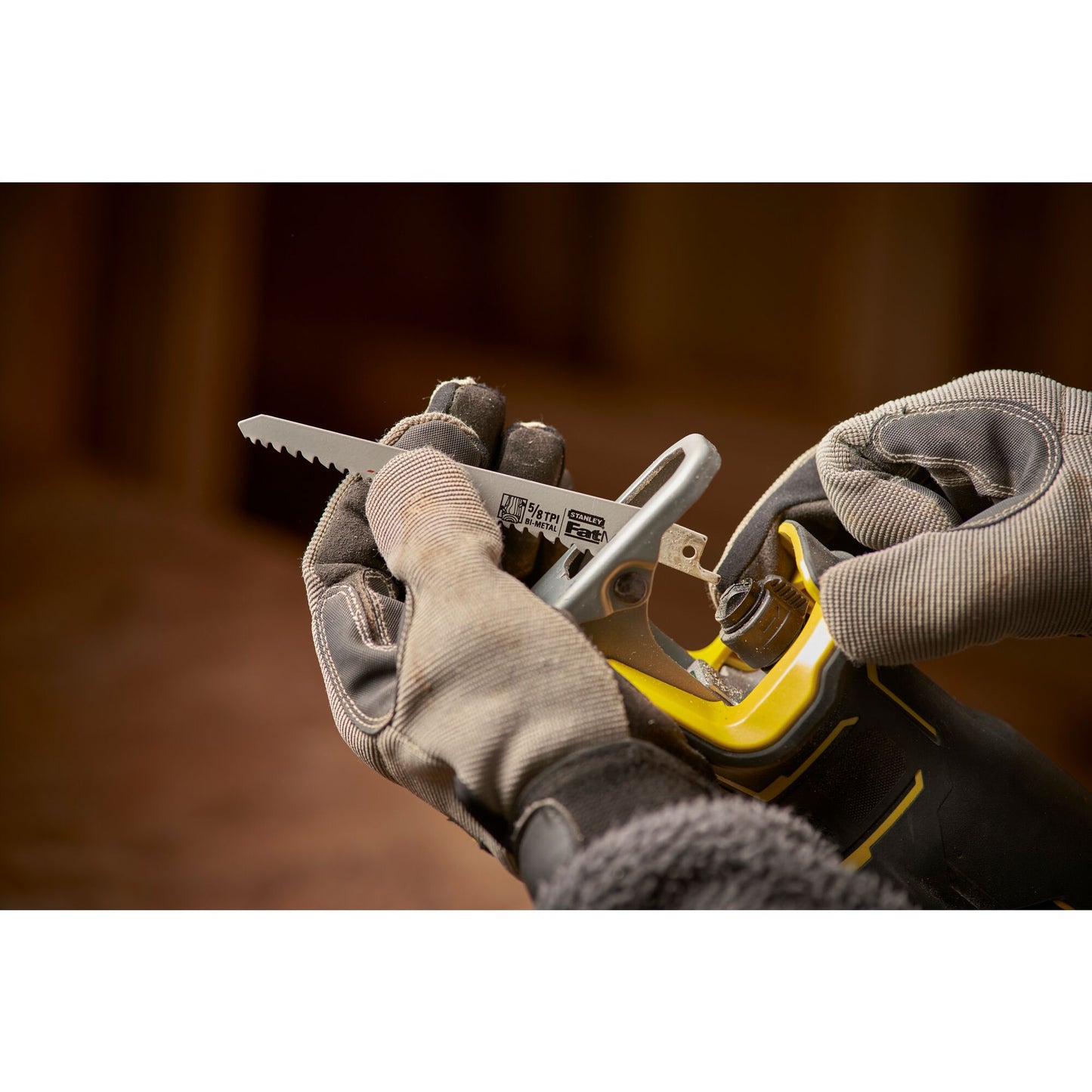 STANLEY FATMAX SFMCS310D2K-QW V20 Cordless Brushless Reciprocating Saw with 2 x 2.0Ah Lithium Ion Battery and Kit Box